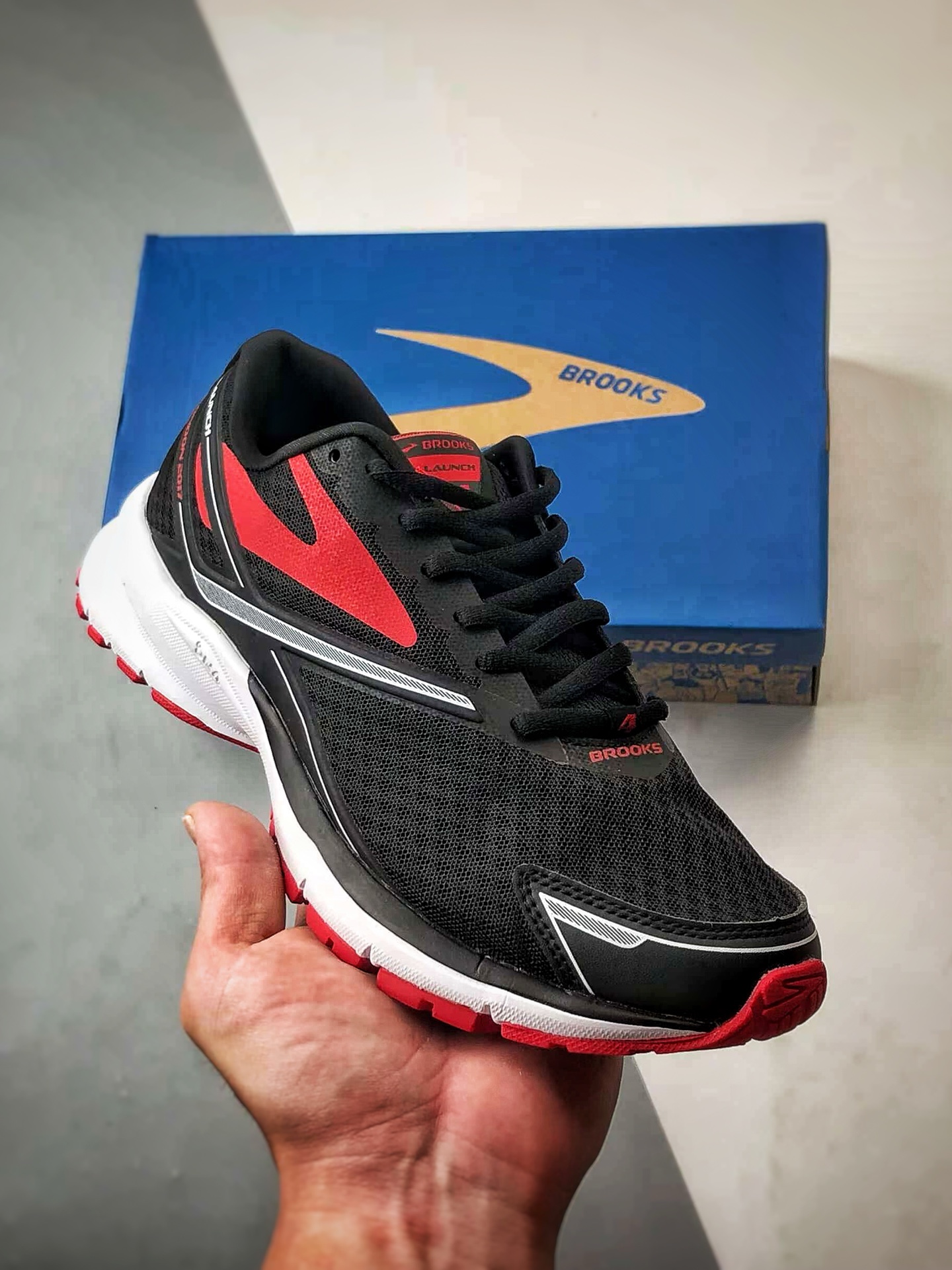 200 Brooks/布鲁克斯 Glycerin 19 黑红 甘油19代低帮缓震运动慢跑鞋