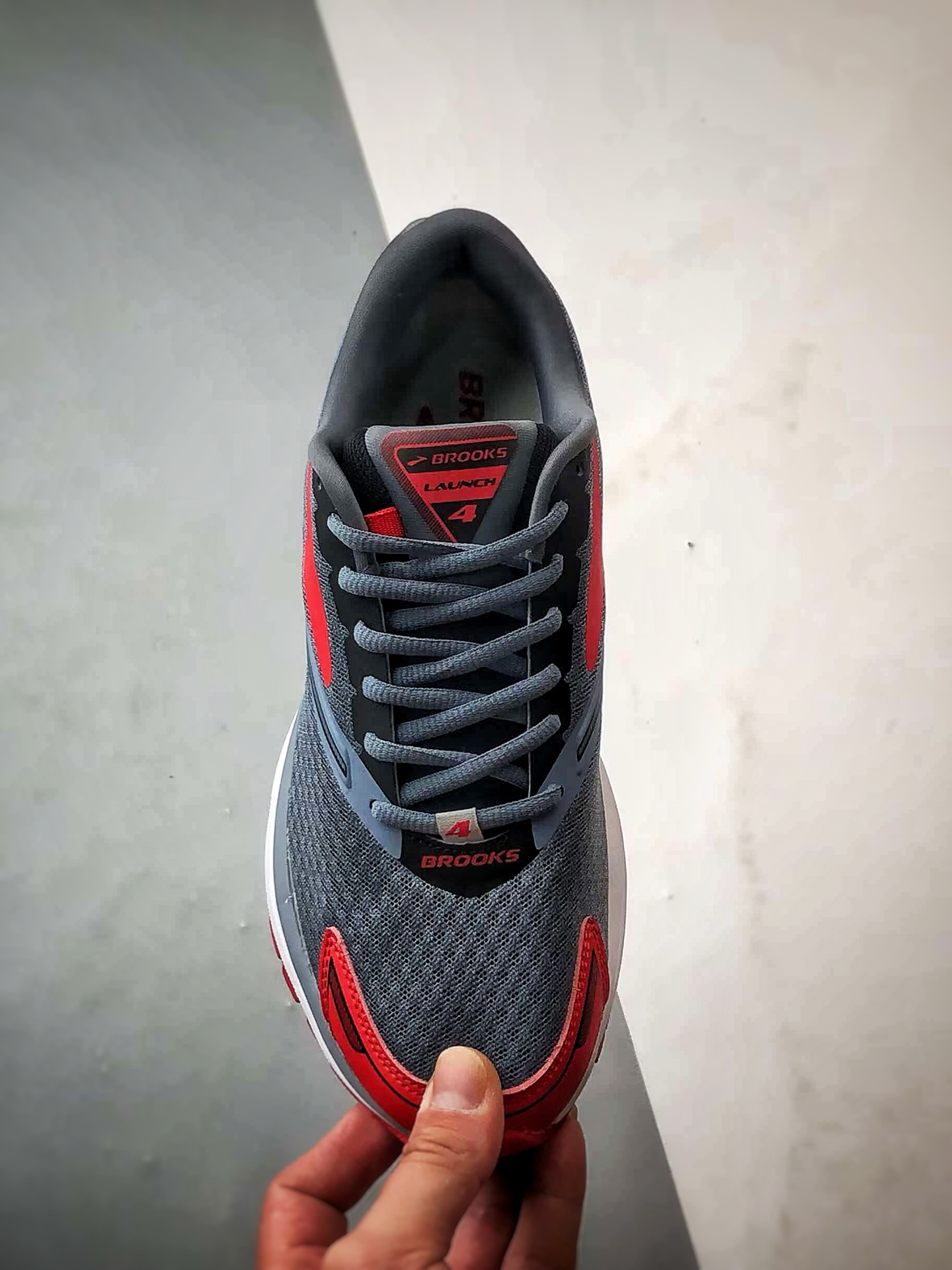 200 Brooks/布鲁克斯 Glycerin 19 灰蓝红 甘油19代低帮缓震运动慢跑鞋