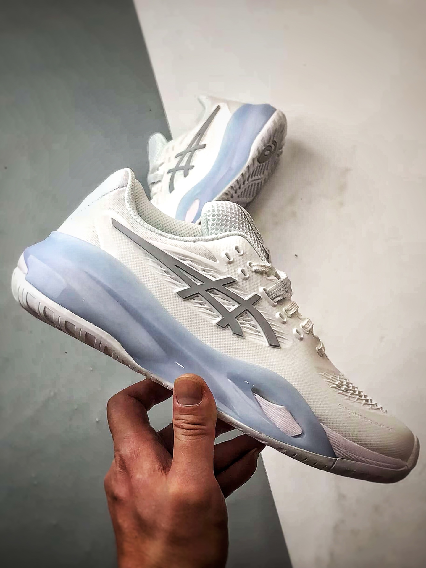 240 Asics Gel-Resolution X 白银 亚瑟士运动休闲透气专业网球鞋 1042A297-100