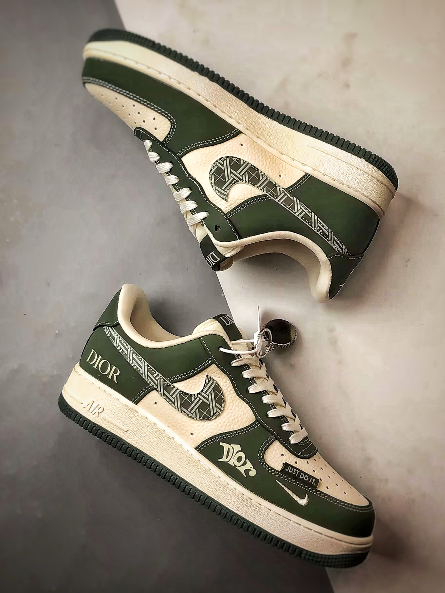 280 Dior x Air Force 1 Low 米白绿 KK1988-081