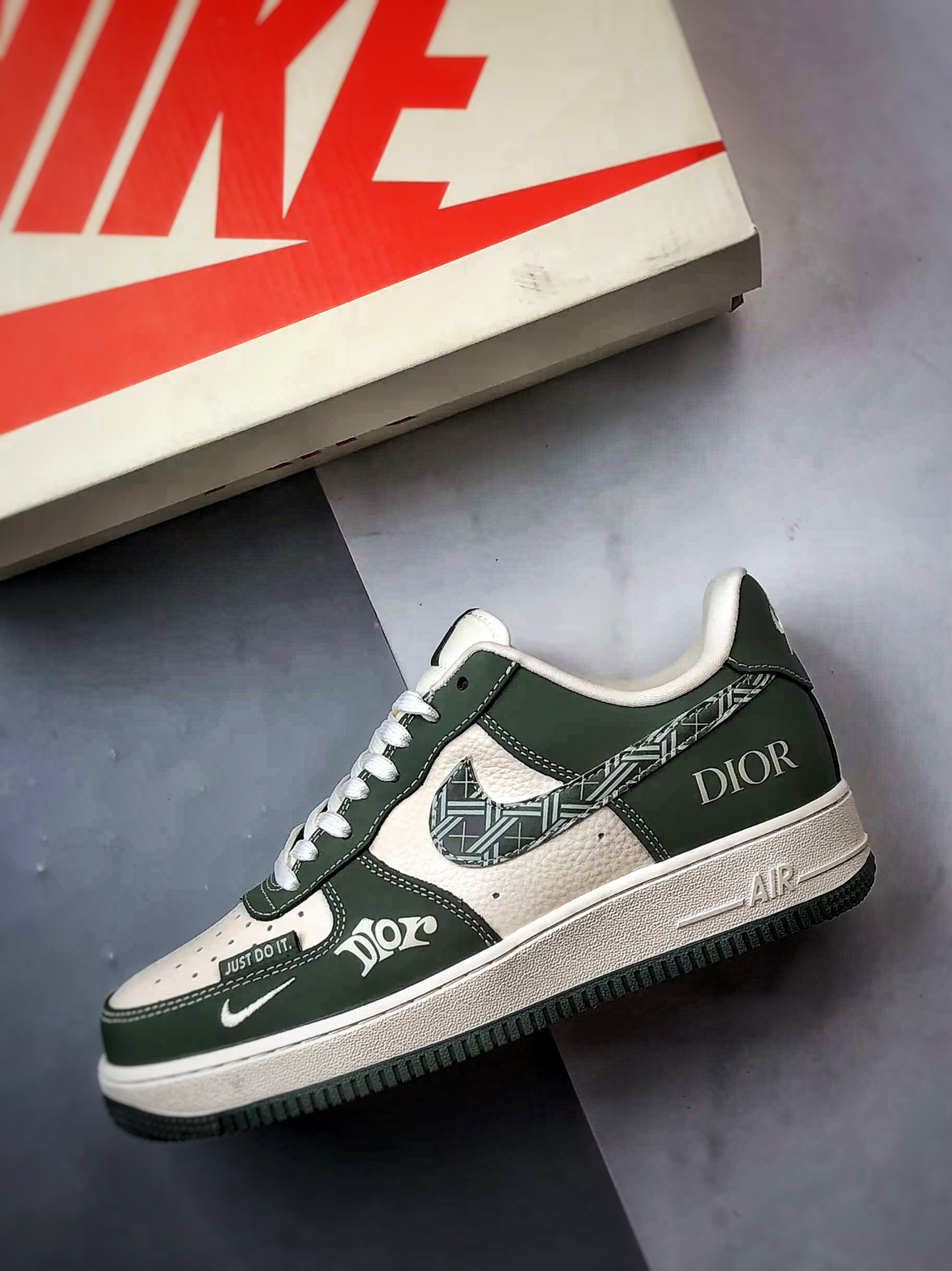 280 Dior x Air Force 1 Low 米白绿 KK1988-081
