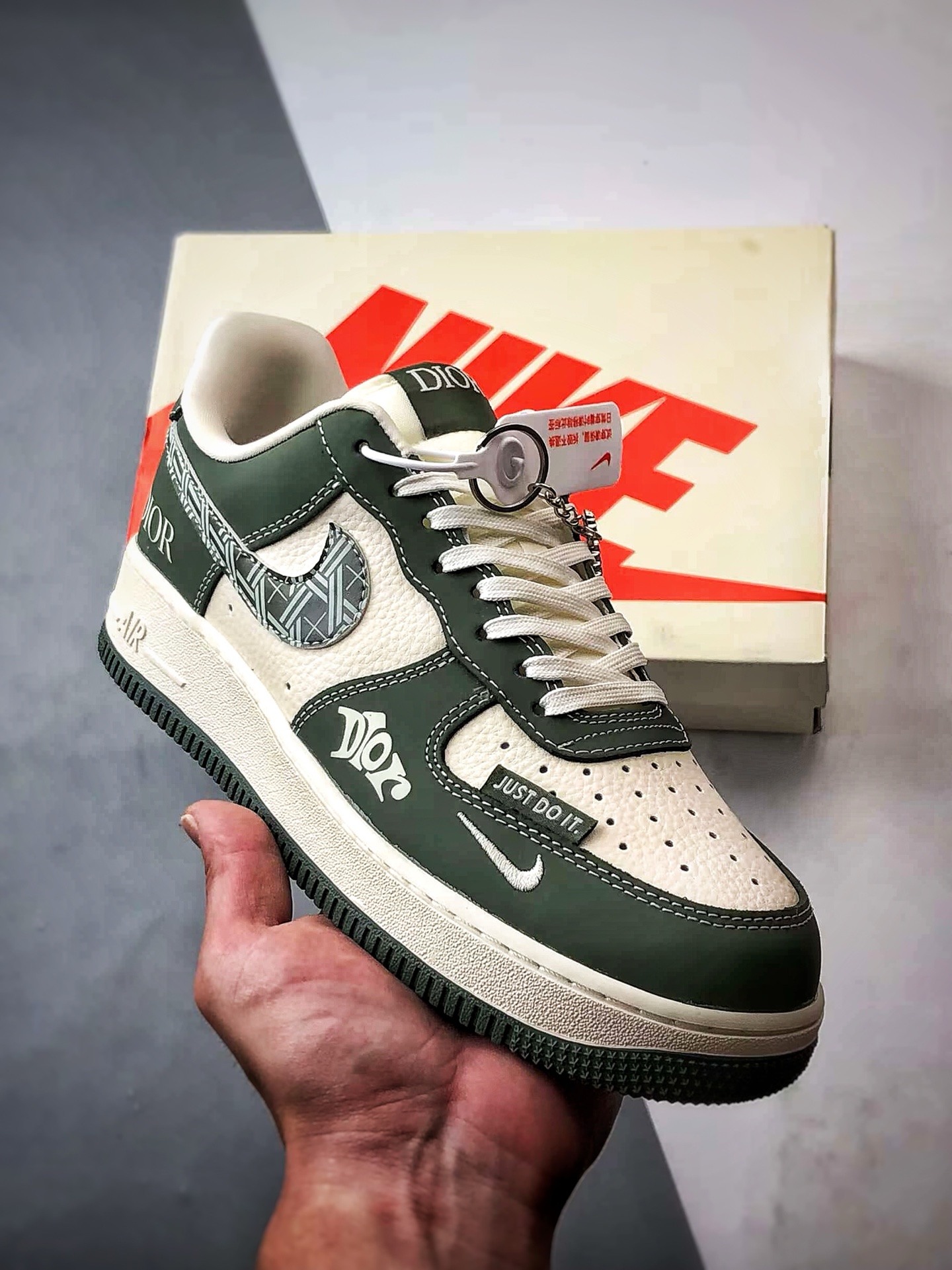 280 Dior x Air Force 1 Low 米白绿 KK1988-081