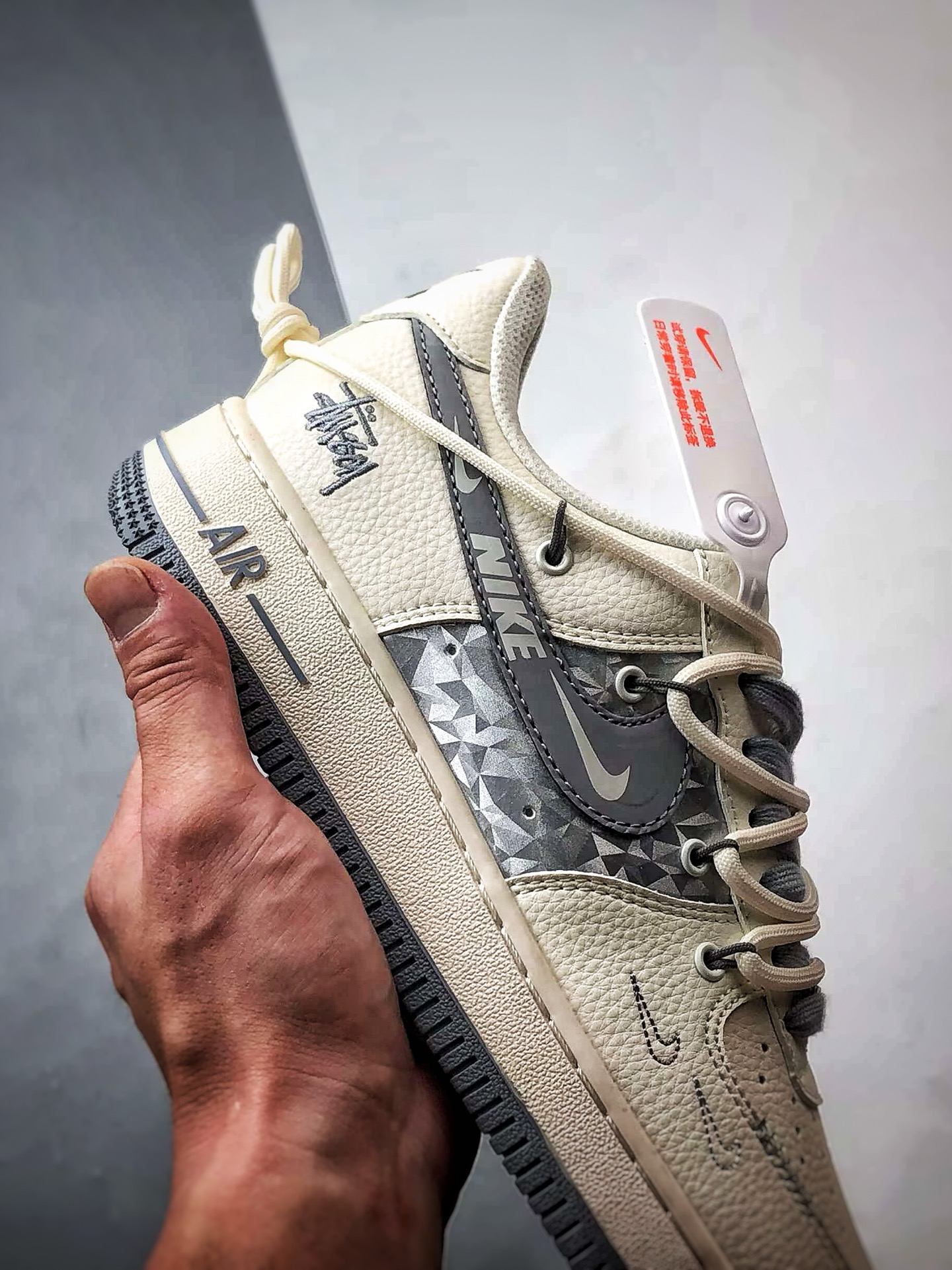Stussy x Air Force 1 Low 米灰银解构 DM6868-072