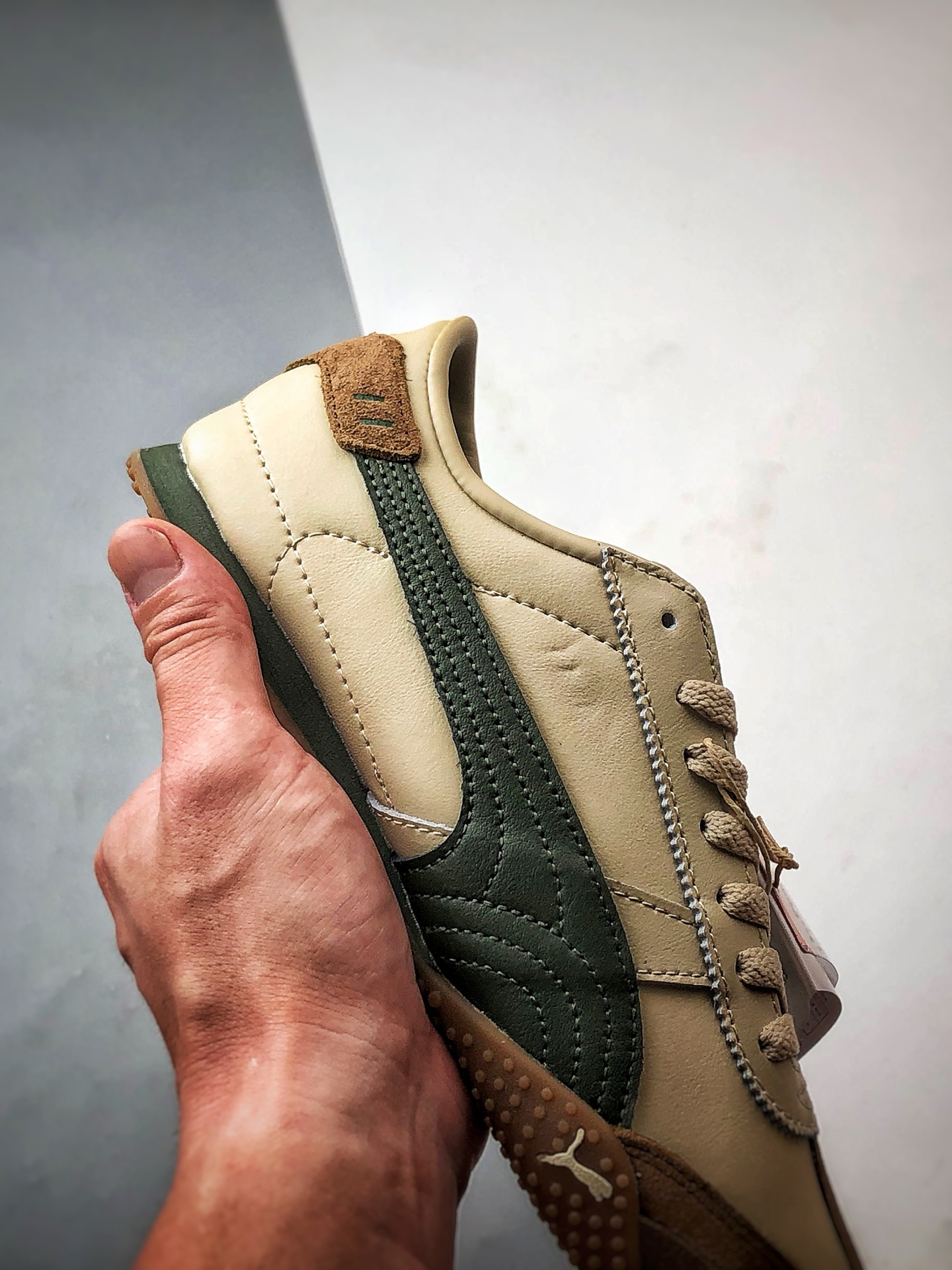 170 Puma Bella UT Leather 棕绿 低帮时尚百搭生活休闲薄底鞋 402186-07