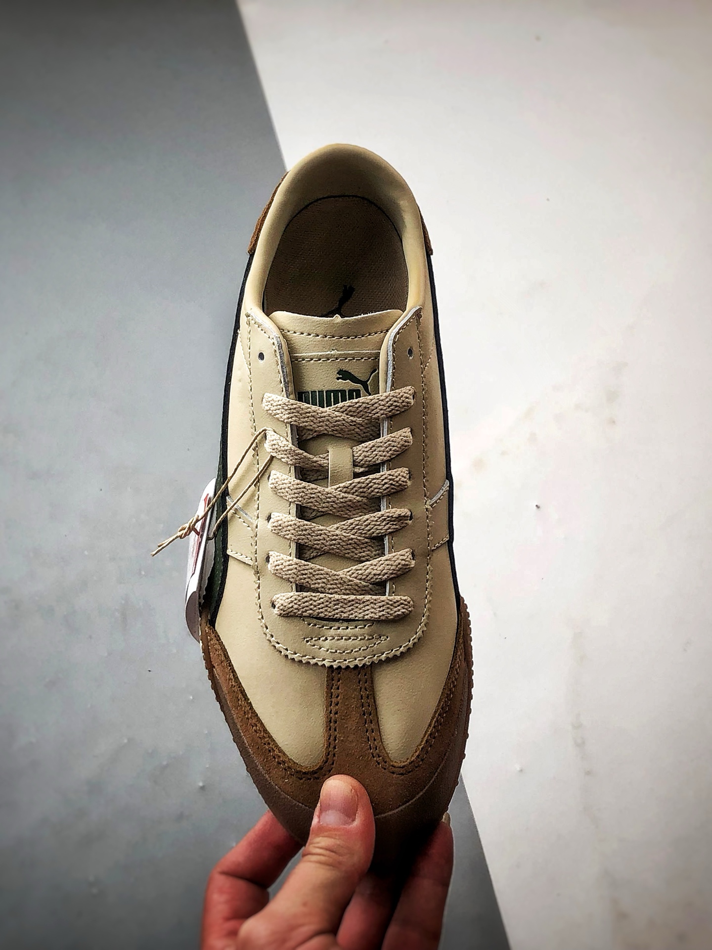 170 Puma Bella UT Leather 棕绿 低帮时尚百搭生活休闲薄底鞋 402186-07