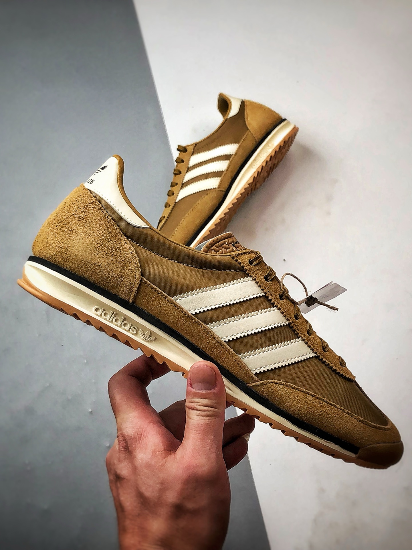 200 AD Originals SL 72 OG 古铜色 经典复古轻便休闲运动慢跑鞋 JH8656