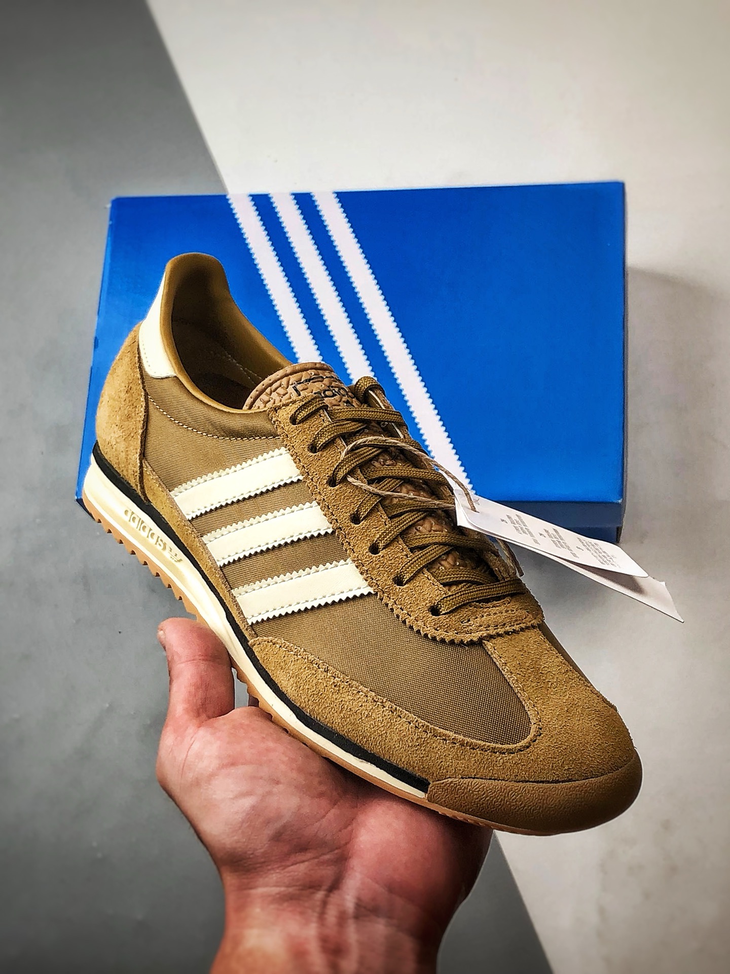 200 AD Originals SL 72 OG 古铜色 经典复古轻便休闲运动慢跑鞋 JH8656