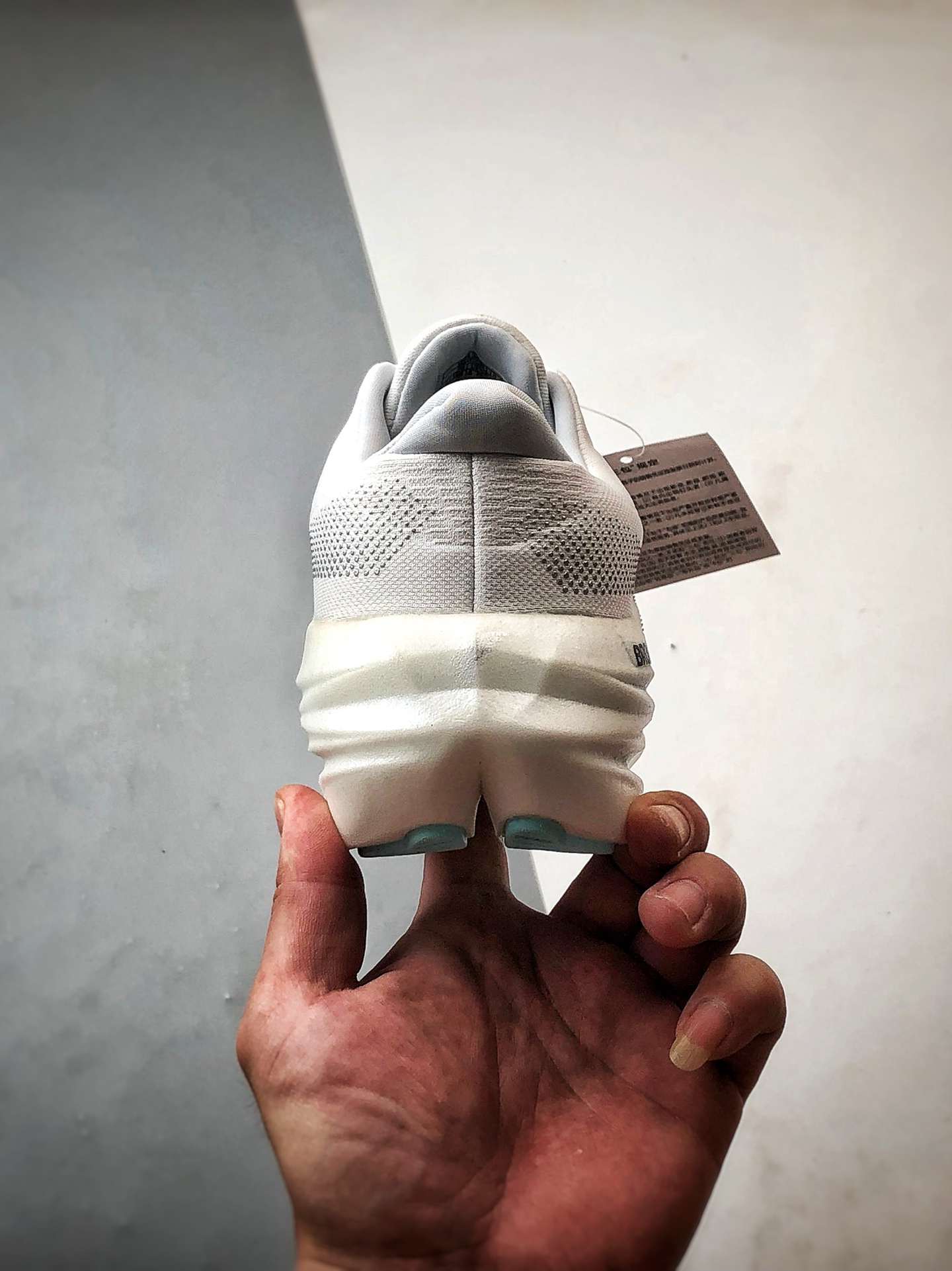 260 Brooks布鲁克斯 Glycerin max 白灰蓝 舒适简约防滑耐磨低帮跑步鞋