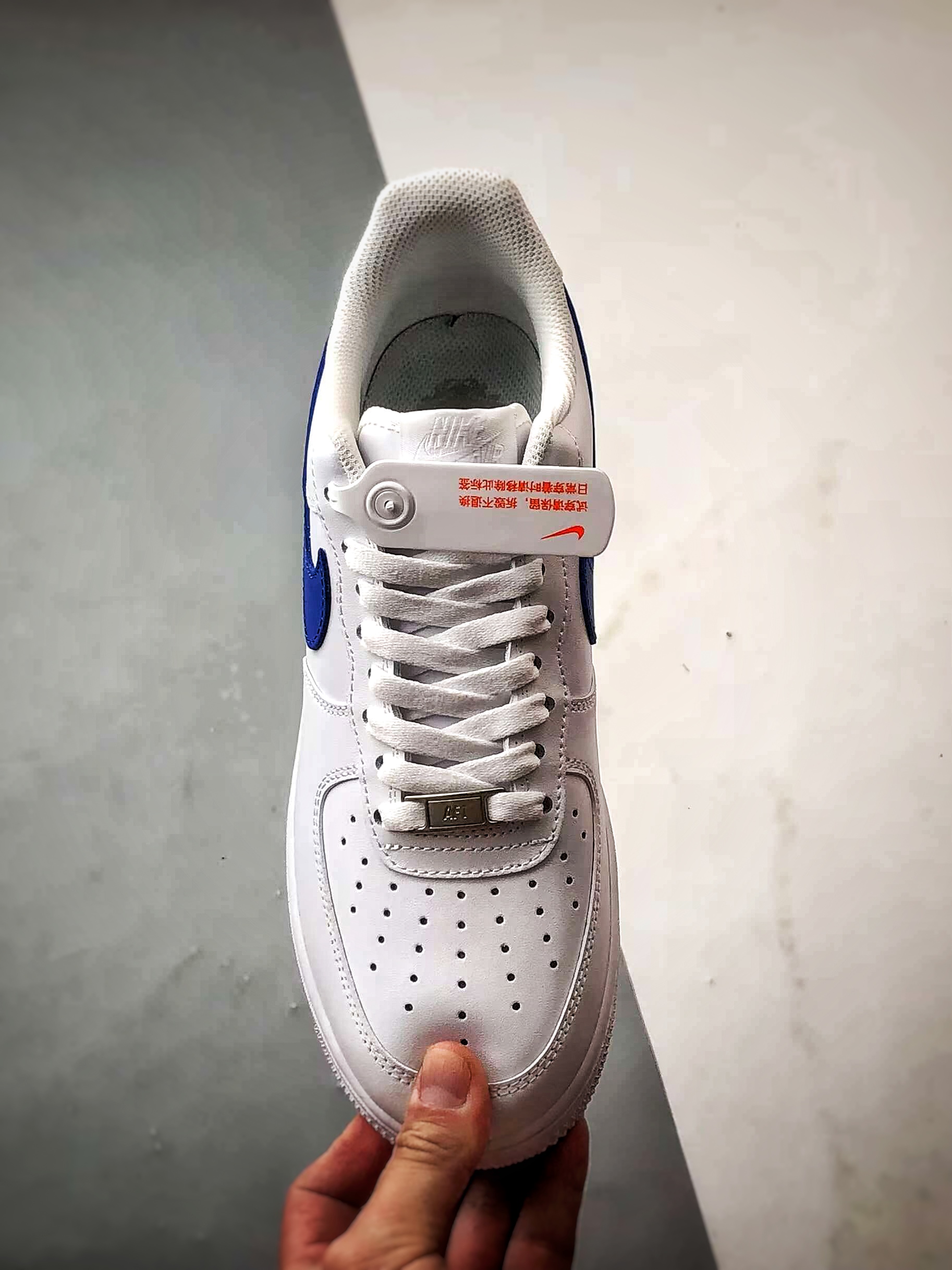 【定制球鞋】Air Force 1 Low 海洋之心 白蓝 经典休闲运动板鞋 ZH0316-076
