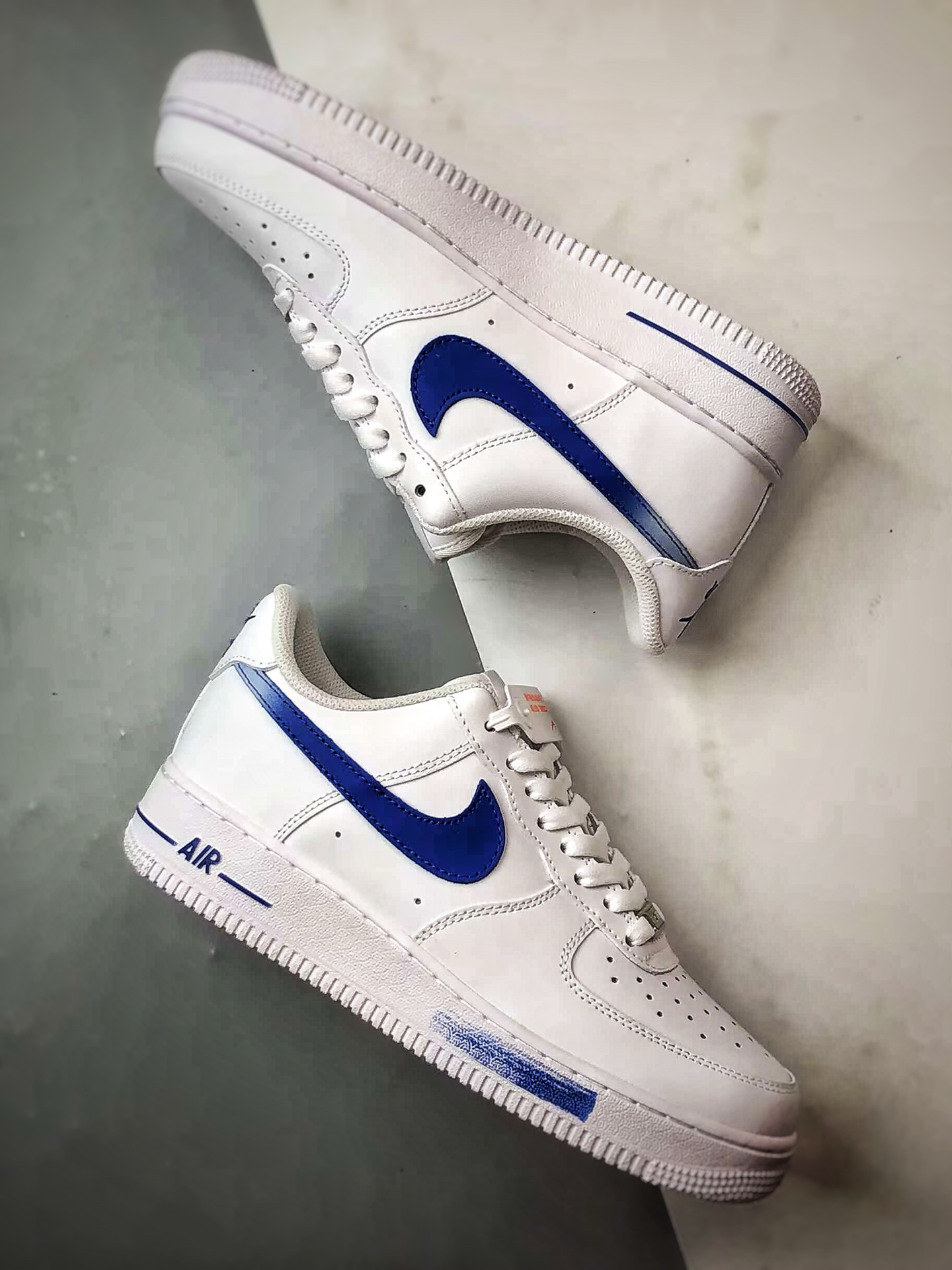 【定制球鞋】Air Force 1 Low 海洋之心 白蓝 经典休闲运动板鞋 ZH0316-076