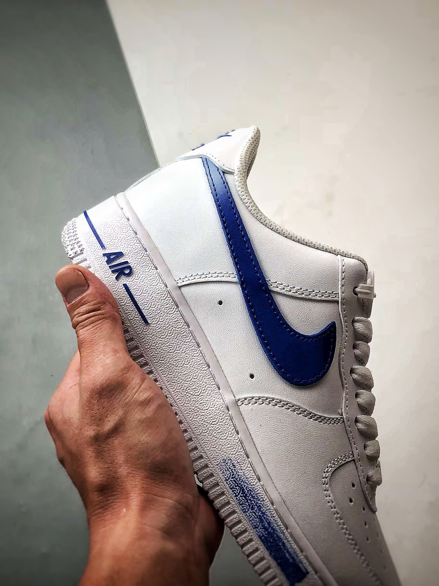 【定制球鞋】Air Force 1 Low 海洋之心 白蓝 经典休闲运动板鞋 ZH0316-076
