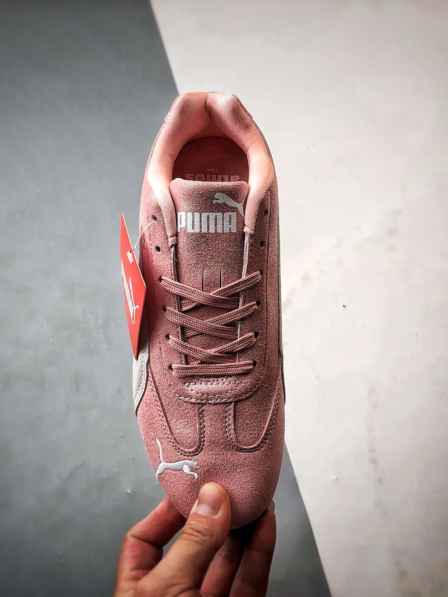 200 Puma Speedcet OG 粉白 彪马低帮复古运动休闲赛车跑鞋 404434-01