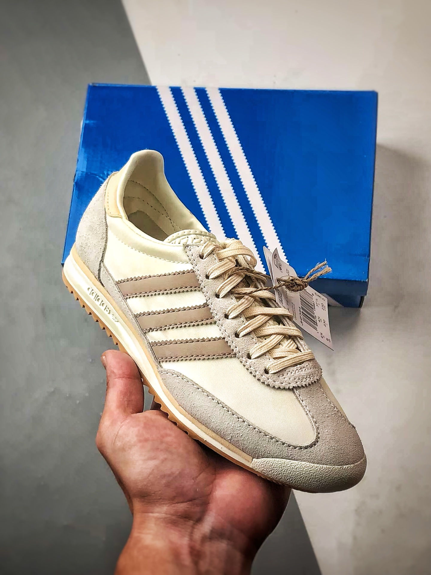 180 AD Originals SL 72 OG 米白色 经典复古轻便休闲运动慢跑鞋 JH7394