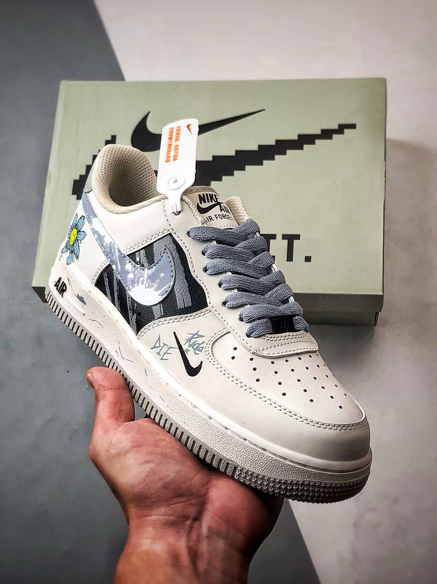 280 Air Force 1 '07 Low 小蓝花涂鸦 FB1893-888