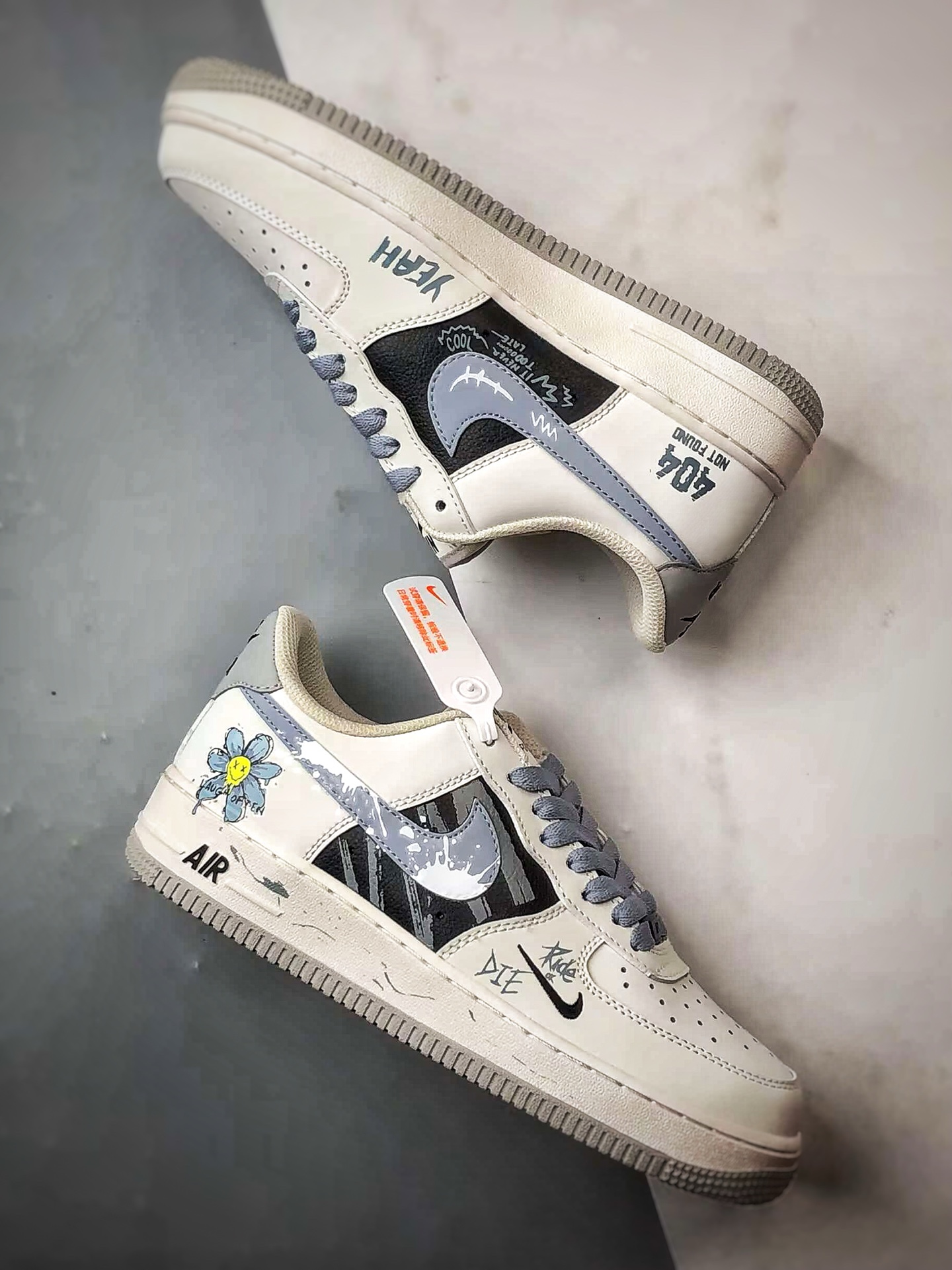 280 Air Force 1 '07 Low 小蓝花涂鸦 FB1893-888
