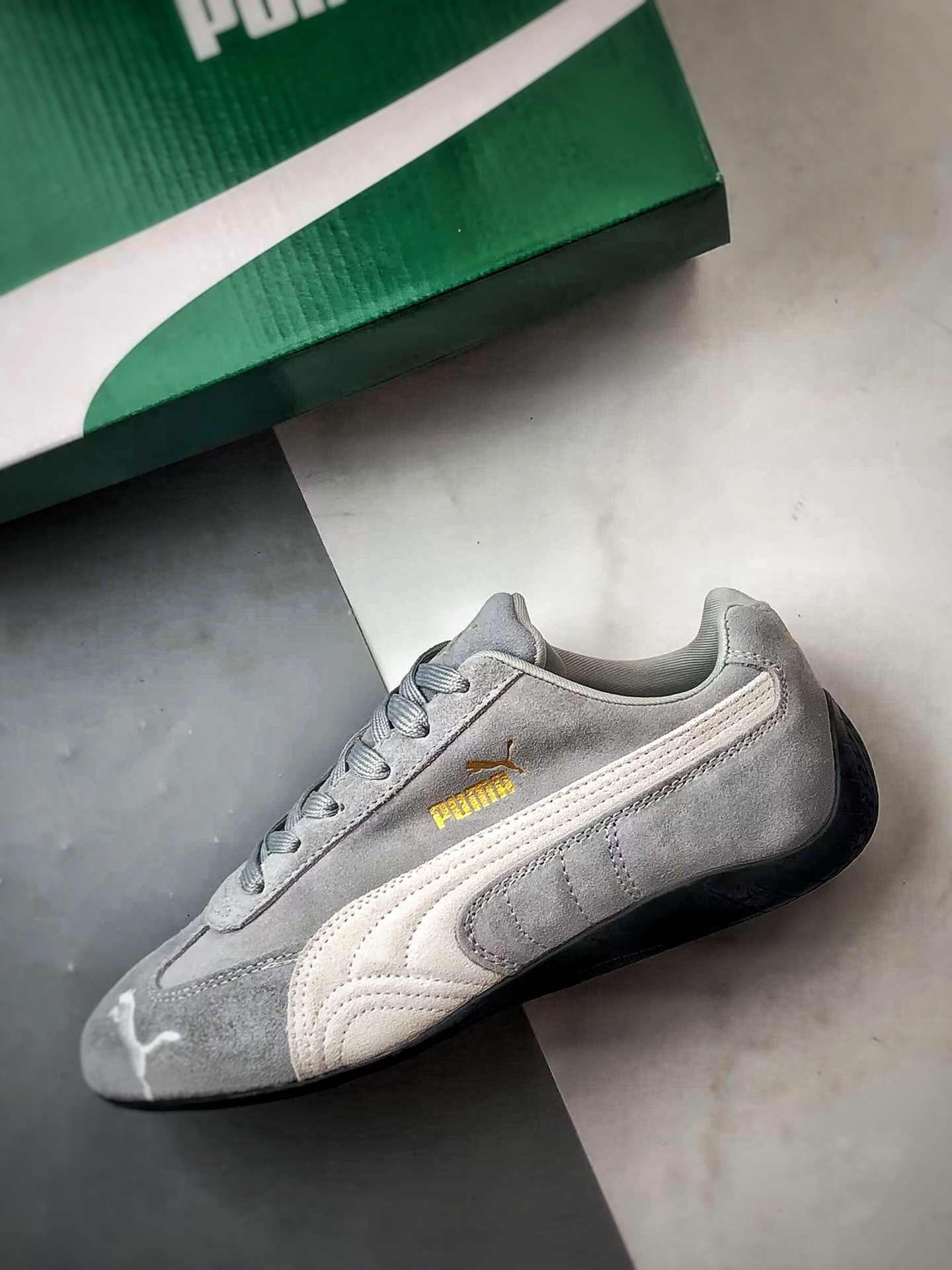 170 Puma Speedcet OG 灰色 彪马低帮复古运动休闲赛车跑鞋 398846-05