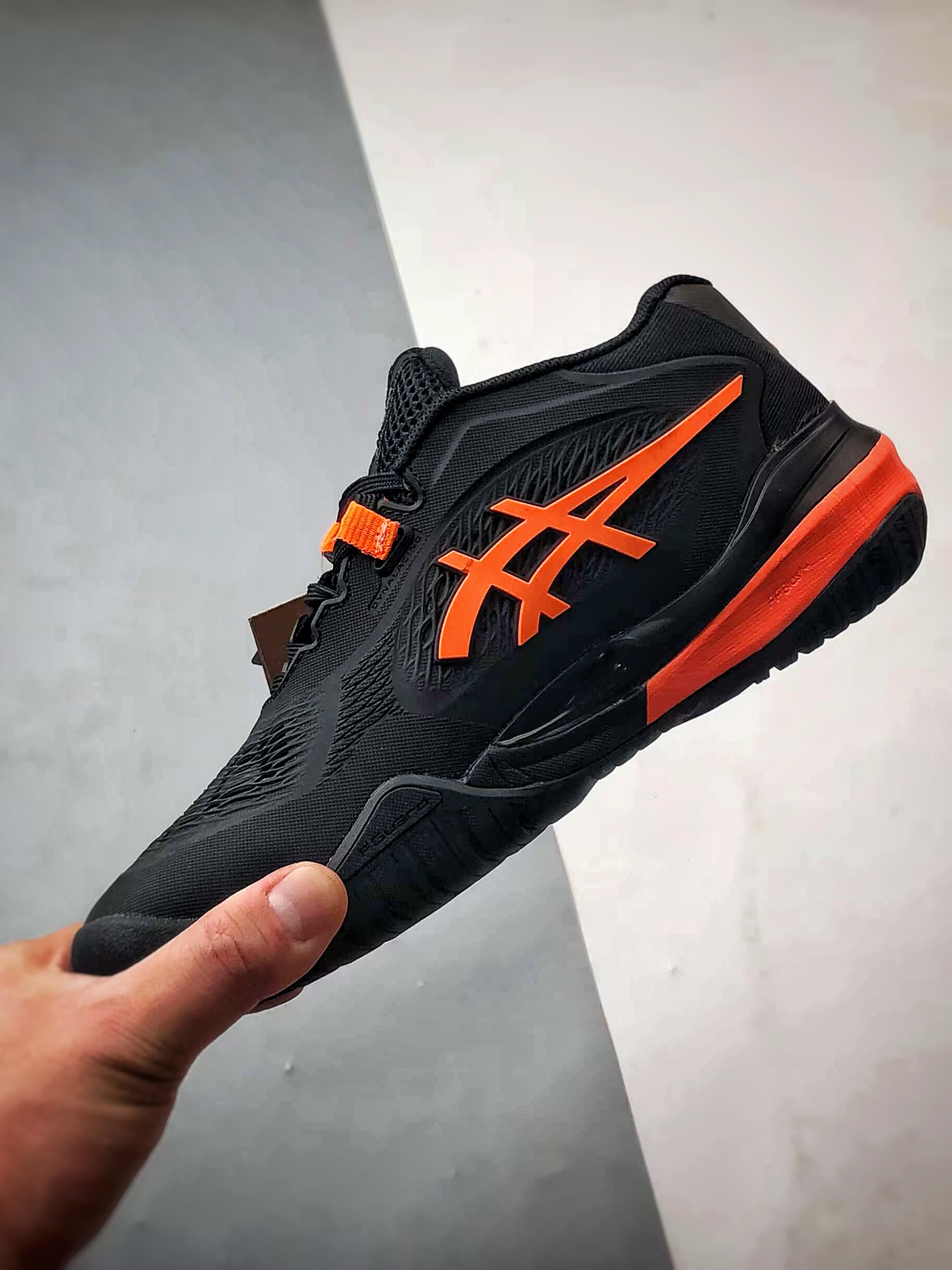 240 Asics Gel-Resolution X 黑橘色 亚瑟士运动休闲透气专业网球鞋 1041A481-001