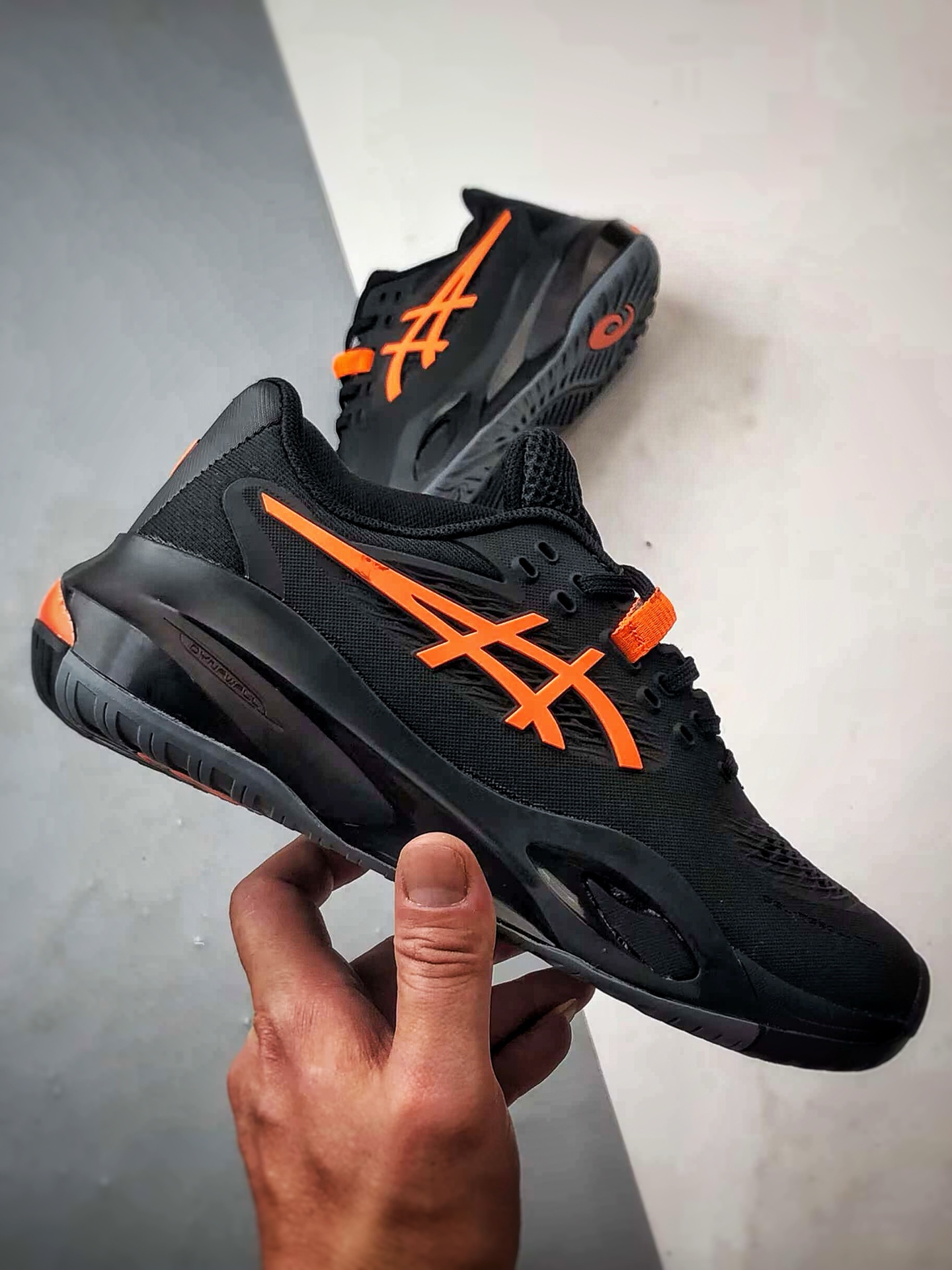 240 Asics Gel-Resolution X 黑橘色 亚瑟士运动休闲透气专业网球鞋 1041A481-001