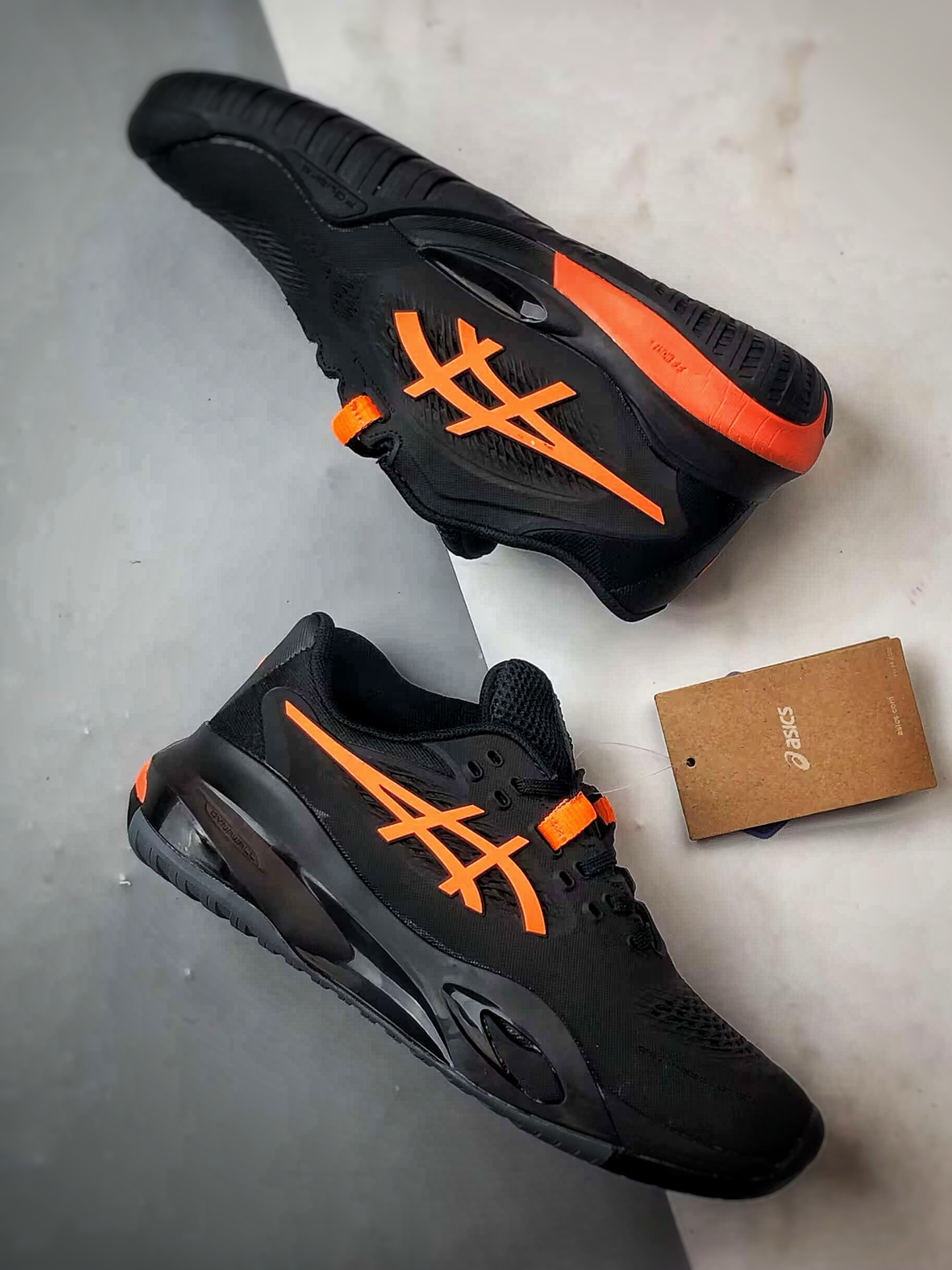 240 Asics Gel-Resolution X 黑橘色 亚瑟士运动休闲透气专业网球鞋 1041A481-001