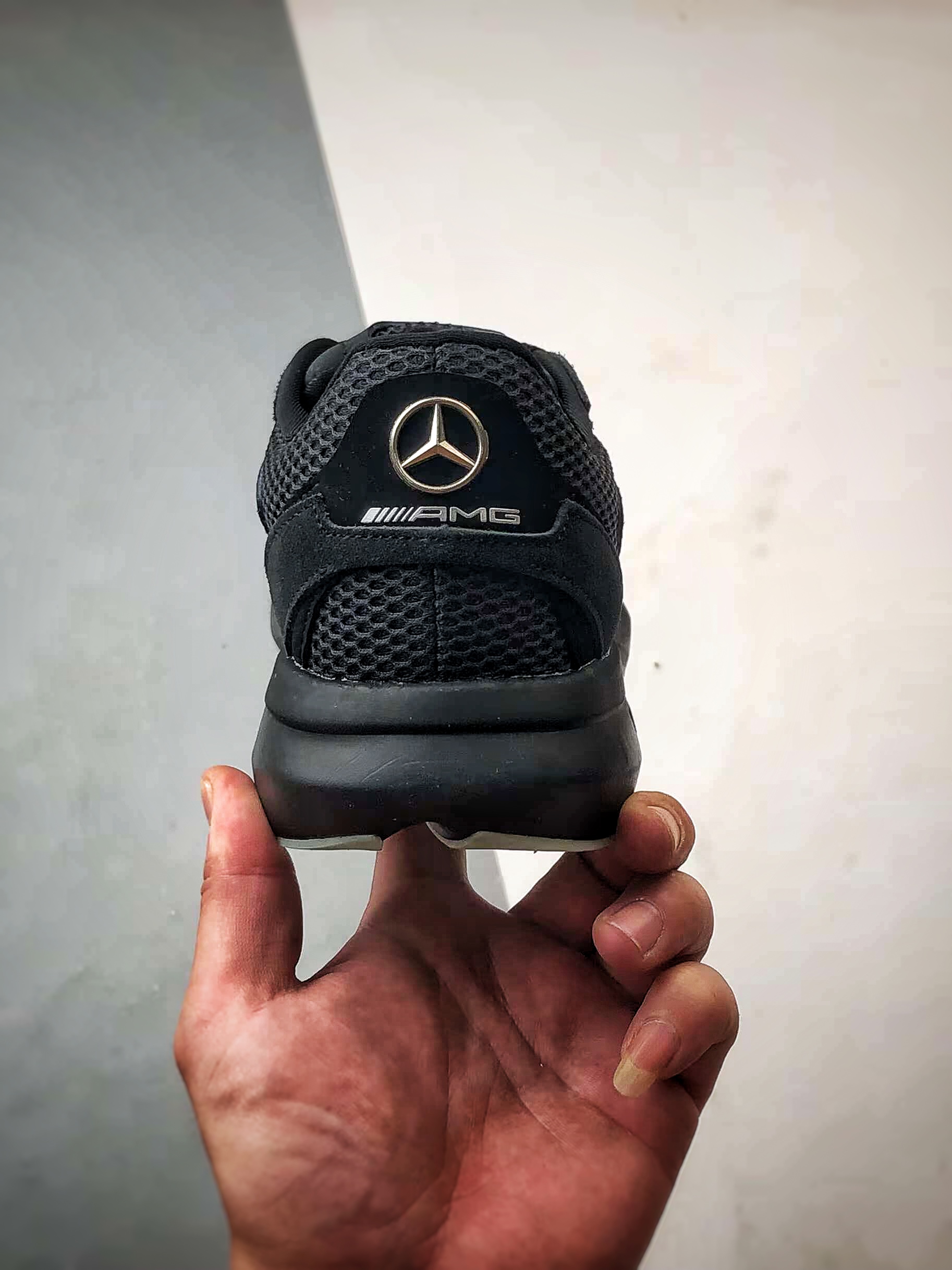 Mercedes-AMG x AD Lightblaze 黑绿 舒适耐磨减震专业跑步鞋 JR1058