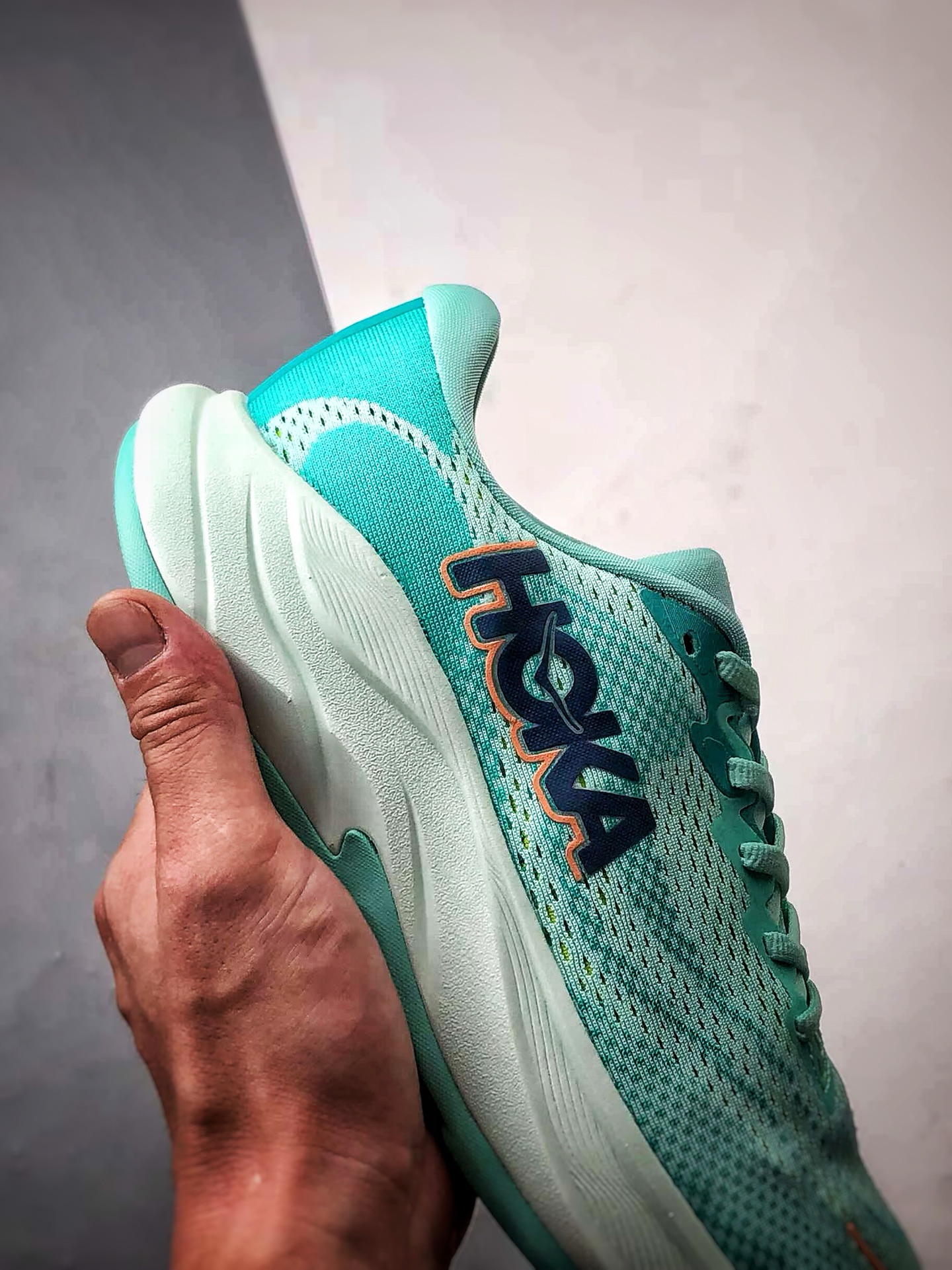 240 Hoka One One Rincon 4 绿蓝 林康4代公路休闲跑步鞋 1155131-SCQ