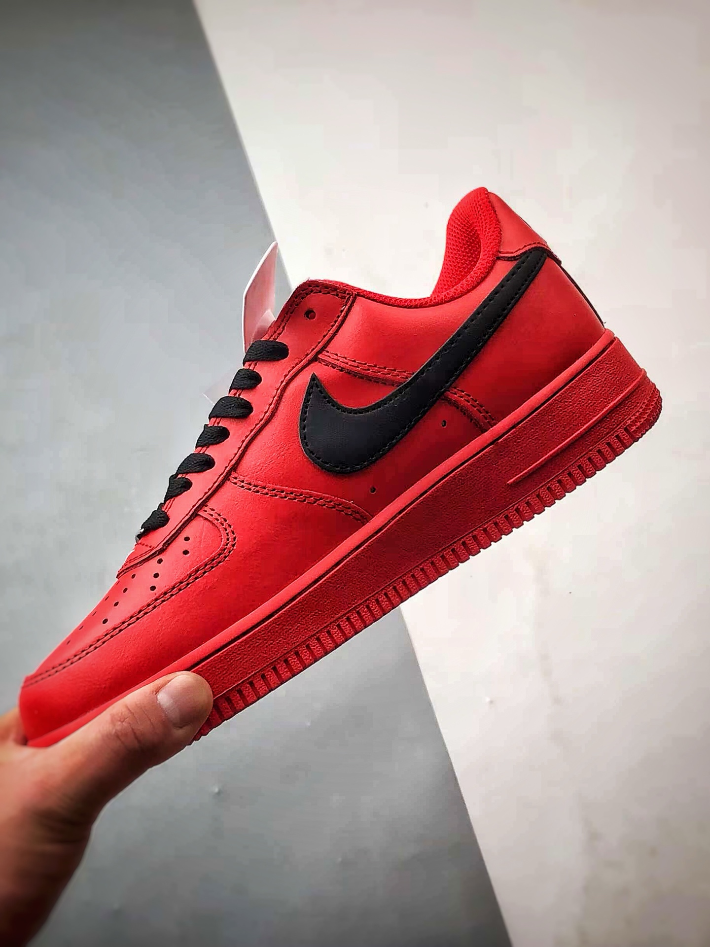 260 【定制球鞋】Air Force 1 Low CNY 大红袍 红黑色 经典休闲运动板鞋 FD7039-600