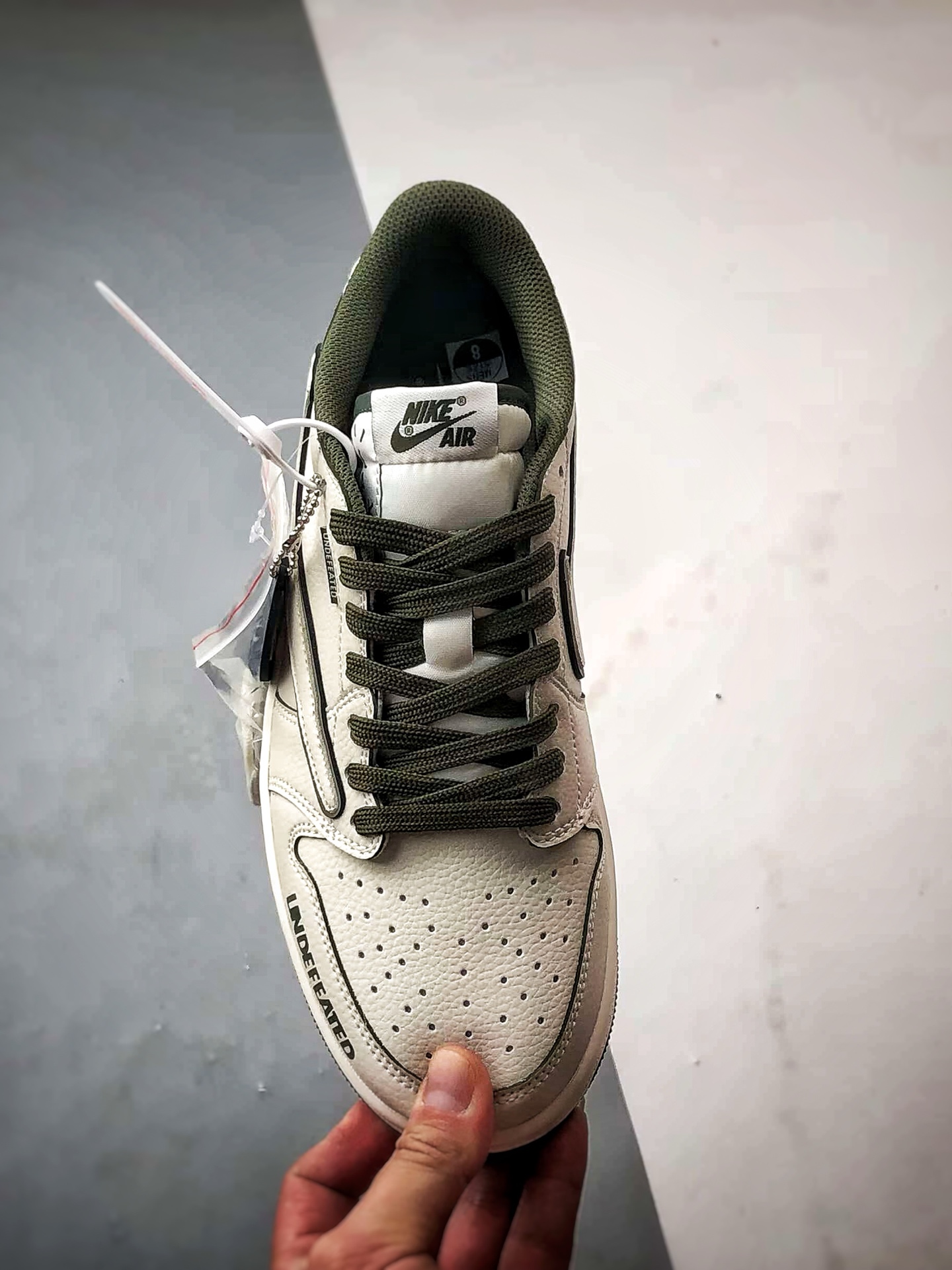 270 Air Jordan 1 Low OG ”高端定制” 五道杠米白军绿倒钩 DF1845-535