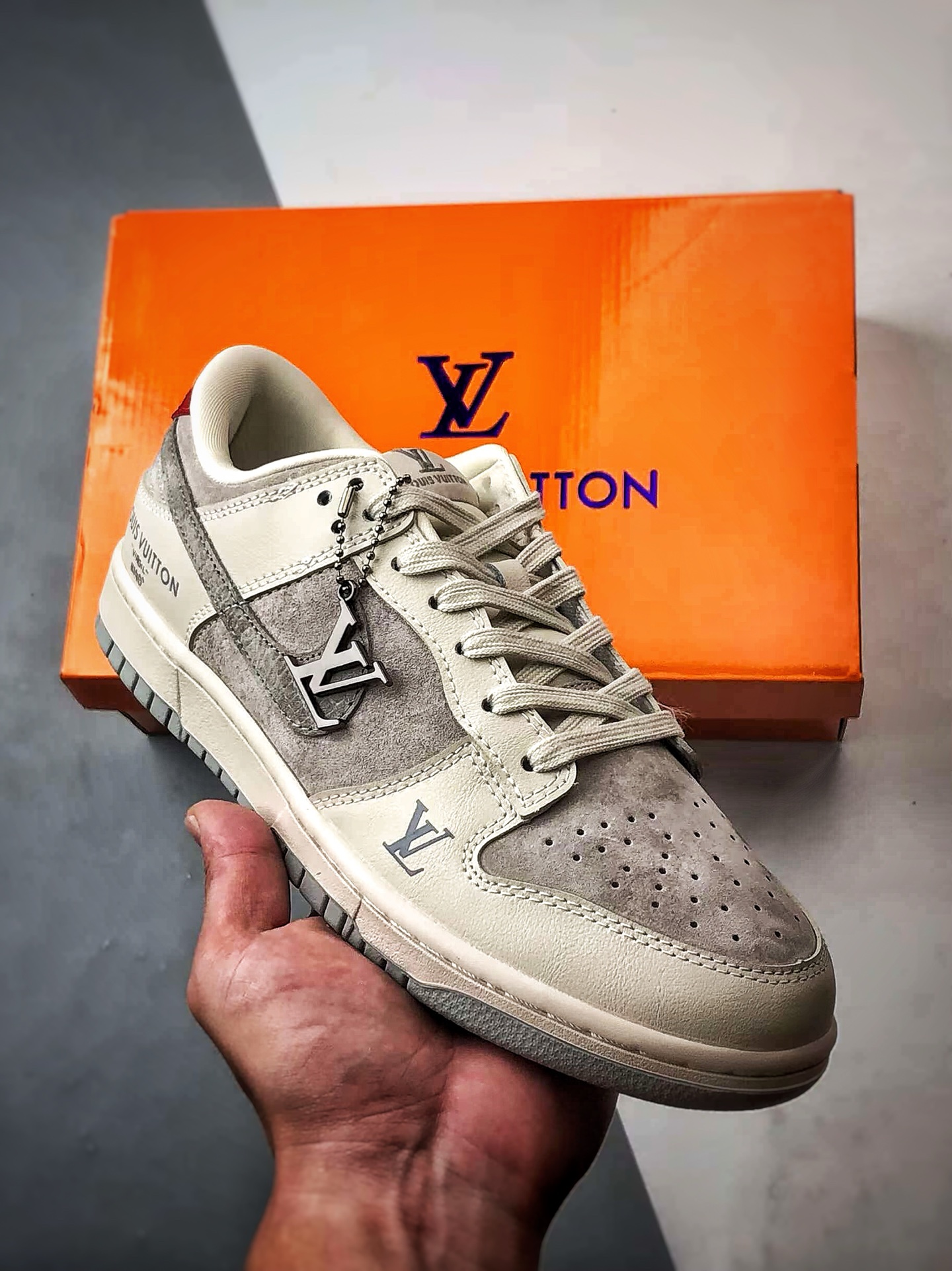 290 NK Dunk Low Retro ”DIY高端定制” LV灰蛇鳞钩 低帮休闲运动板鞋 XX3168-125