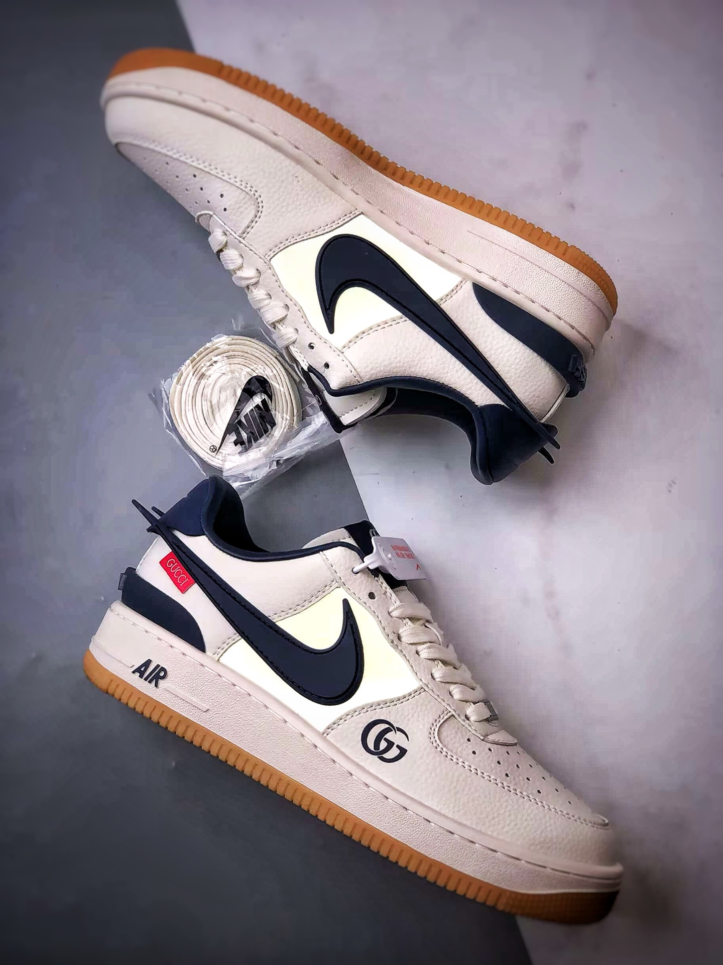 280 Gucci x Air Force 1 Low 藏青大钩 XS3464-576
