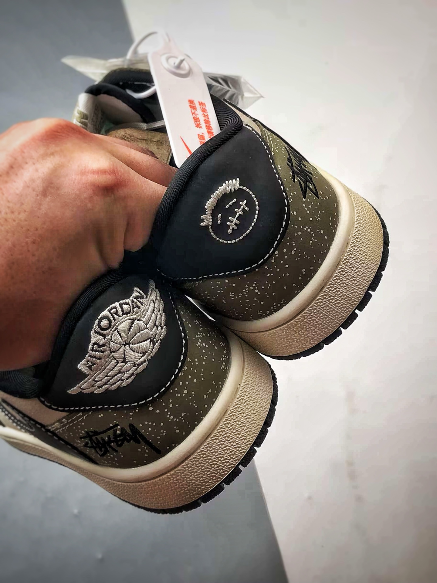290 Air Jordan 1 Low OG ”高端定制” 斯图西米绿反光黑倒钩 LD2025-018