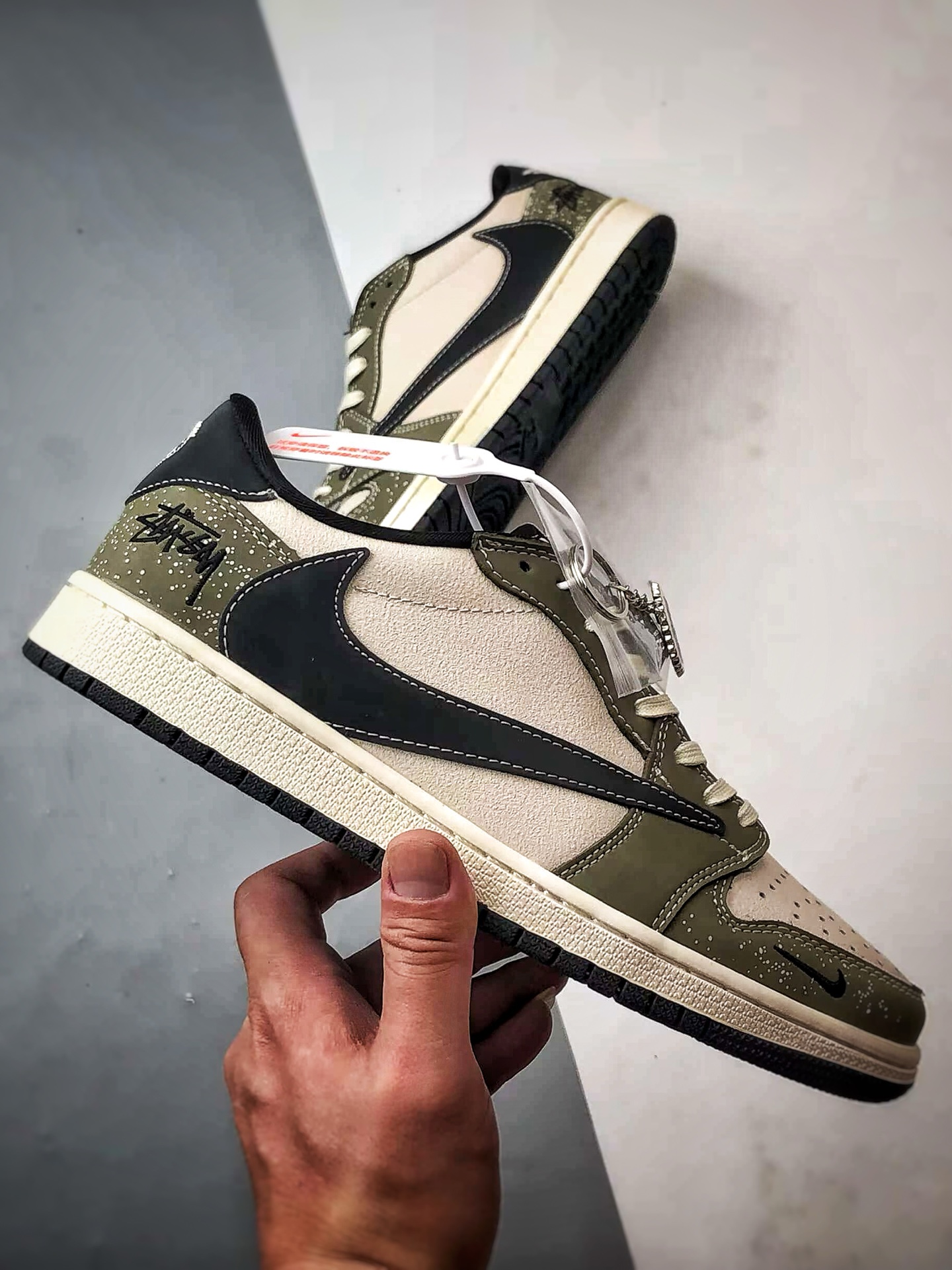 290 Air Jordan 1 Low OG ”高端定制” 斯图西米绿反光黑倒钩 LD2025-018