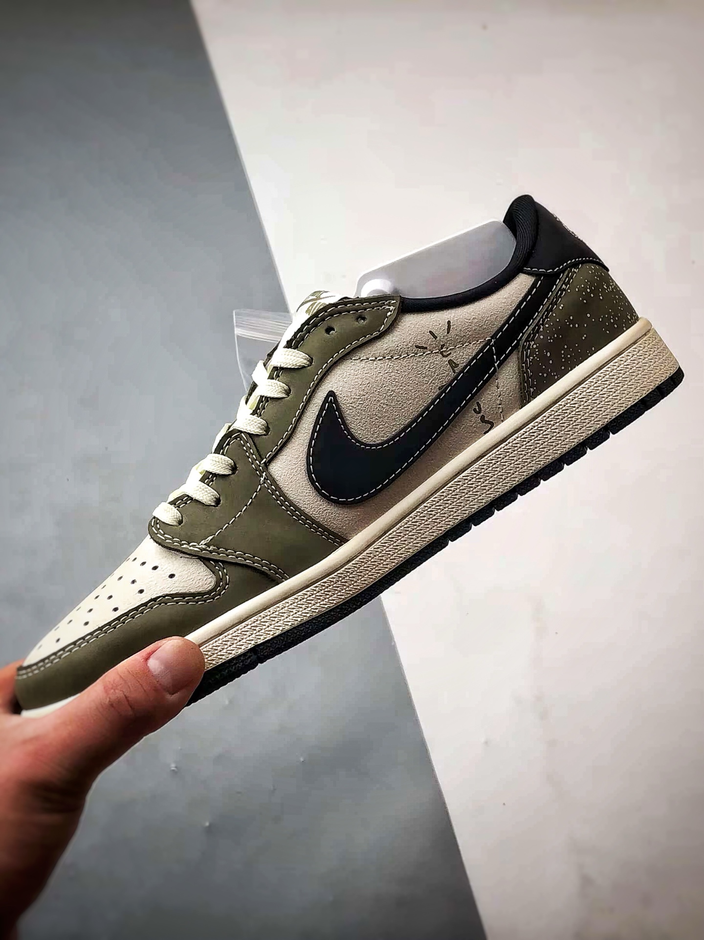 290 Air Jordan 1 Low OG ”高端定制” 斯图西米绿反光黑倒钩 LD2025-018