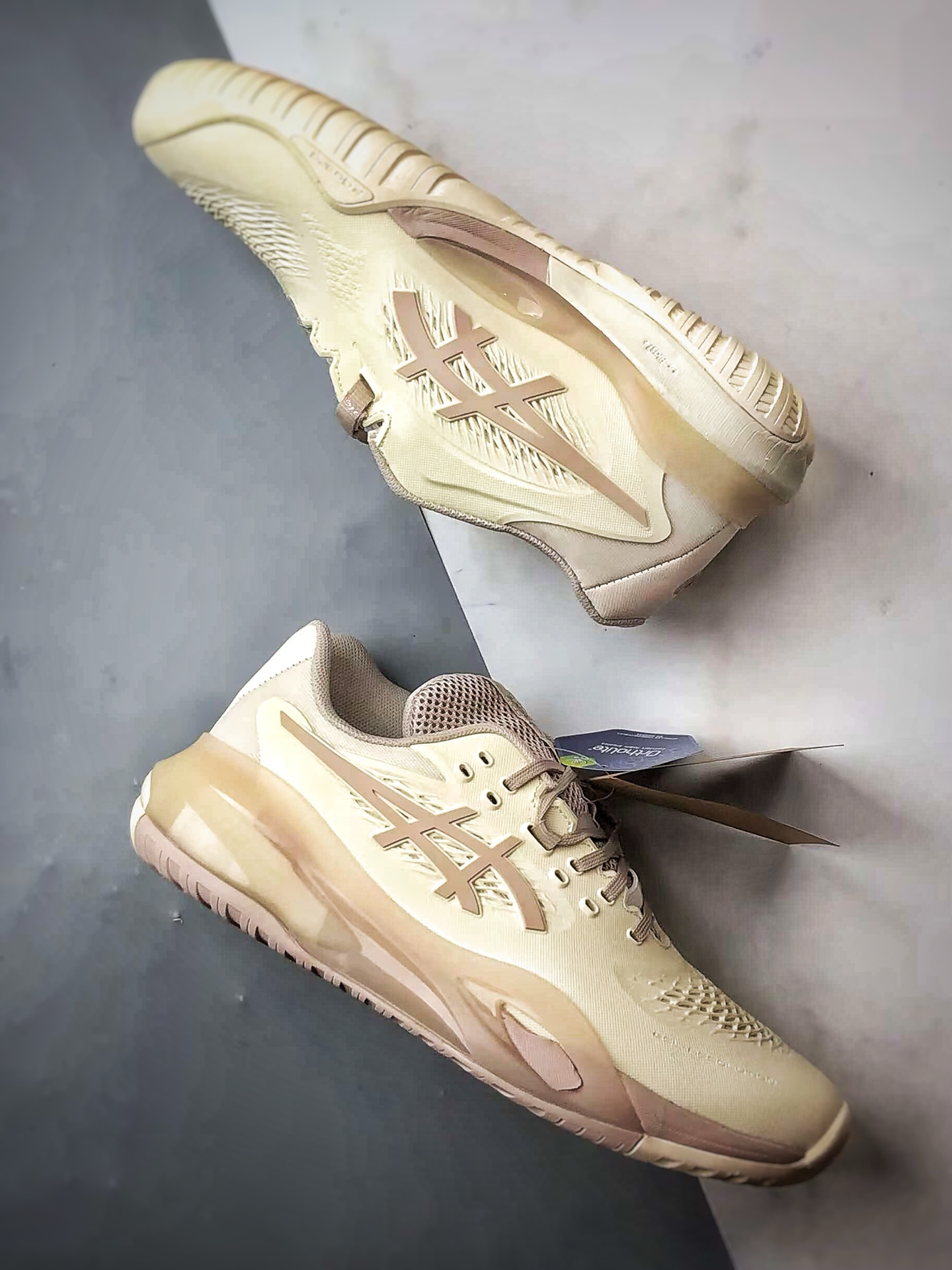240 Asics Gel-Resolution X 米色 亚瑟士运动休闲透气专业网球鞋 1042A297-101