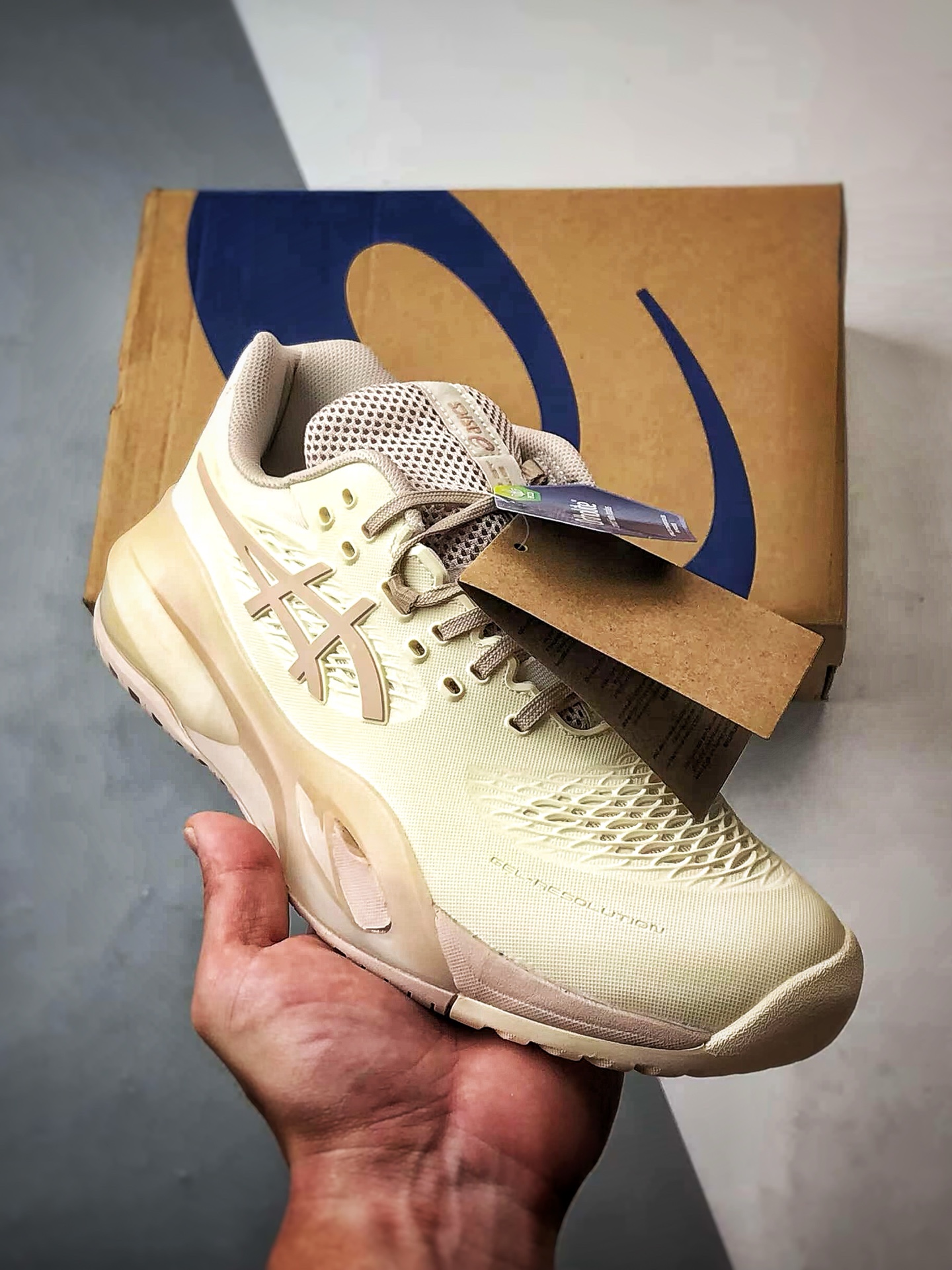 240 Asics Gel-Resolution X 米色 亚瑟士运动休闲透气专业网球鞋 1042A297-101