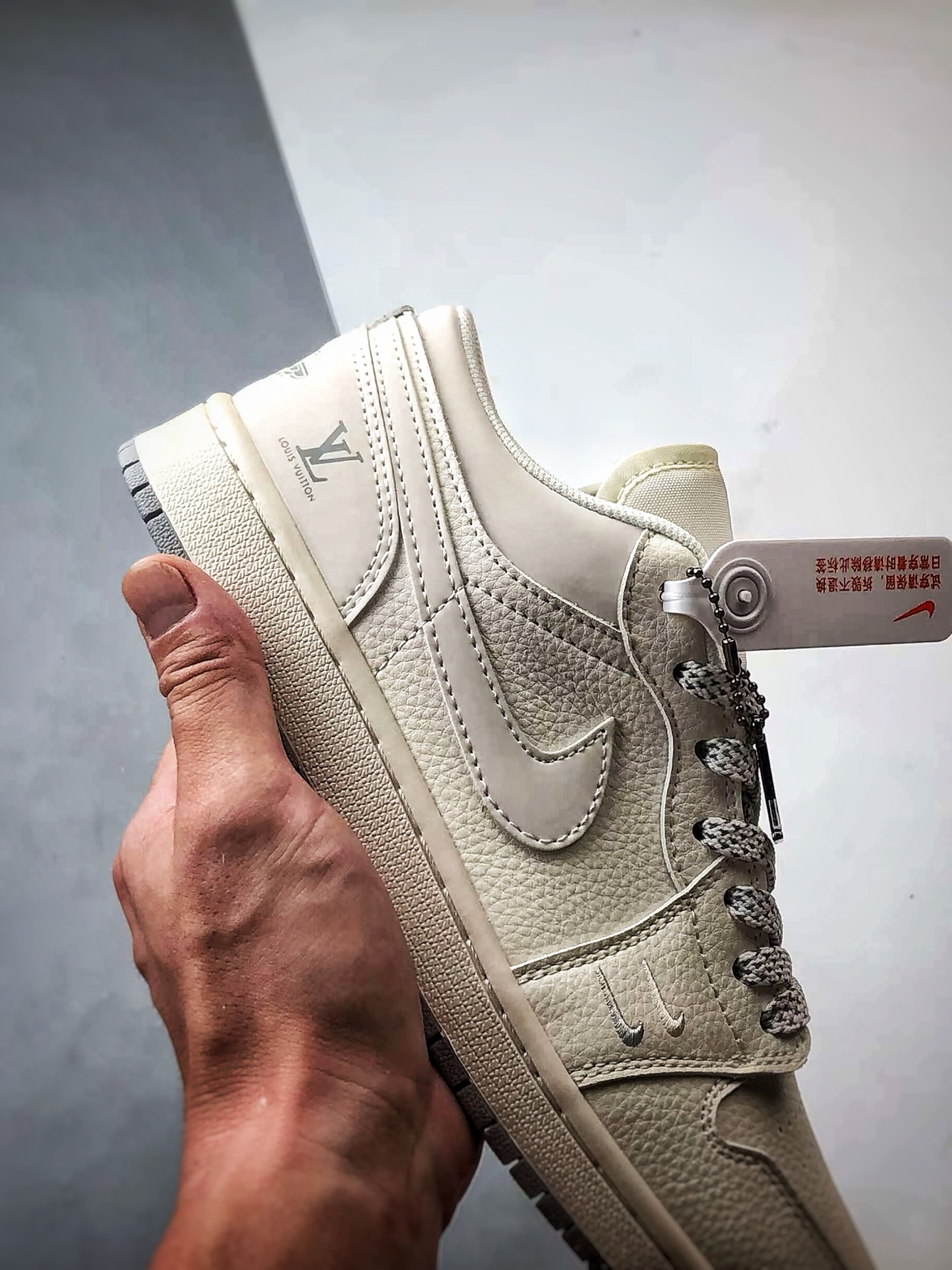 290 Air Jordan 1 Low OG ”高端定制” LV反光米白 XX3168-169
