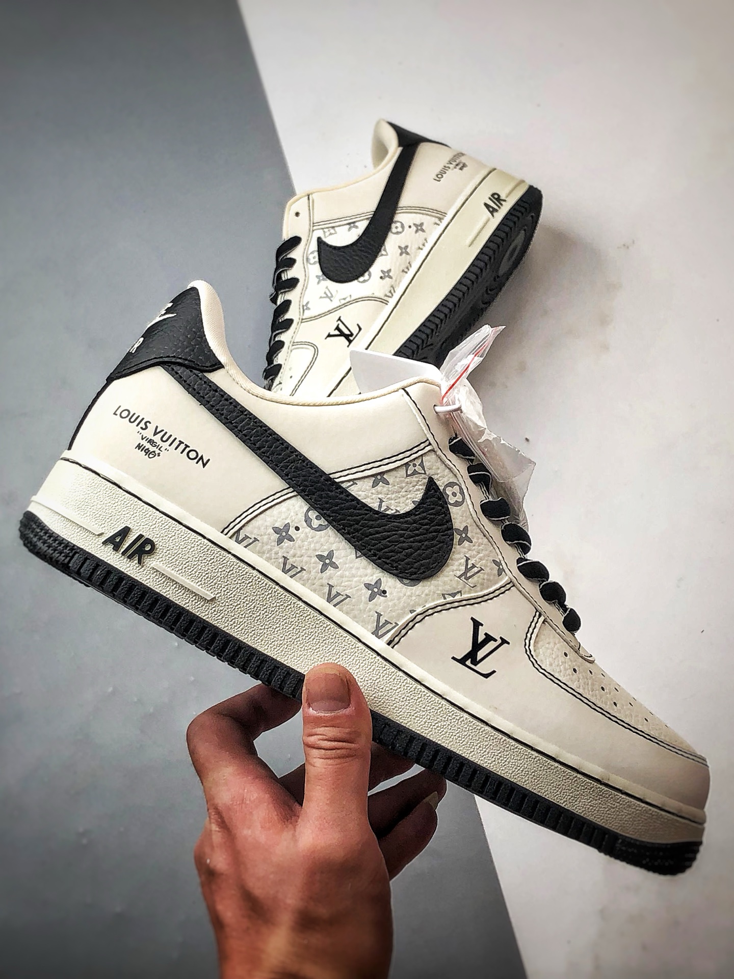 280 LV x Air Force 1 Low 印花米白黑 BZ6808-102