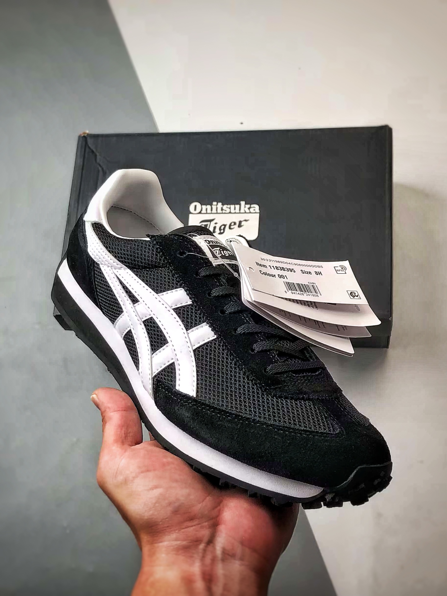 170 Onitsuka Tiger鬼冢虎 Edr 78 黑白 潮流缓震舒适生活休闲鞋 1183B395-001