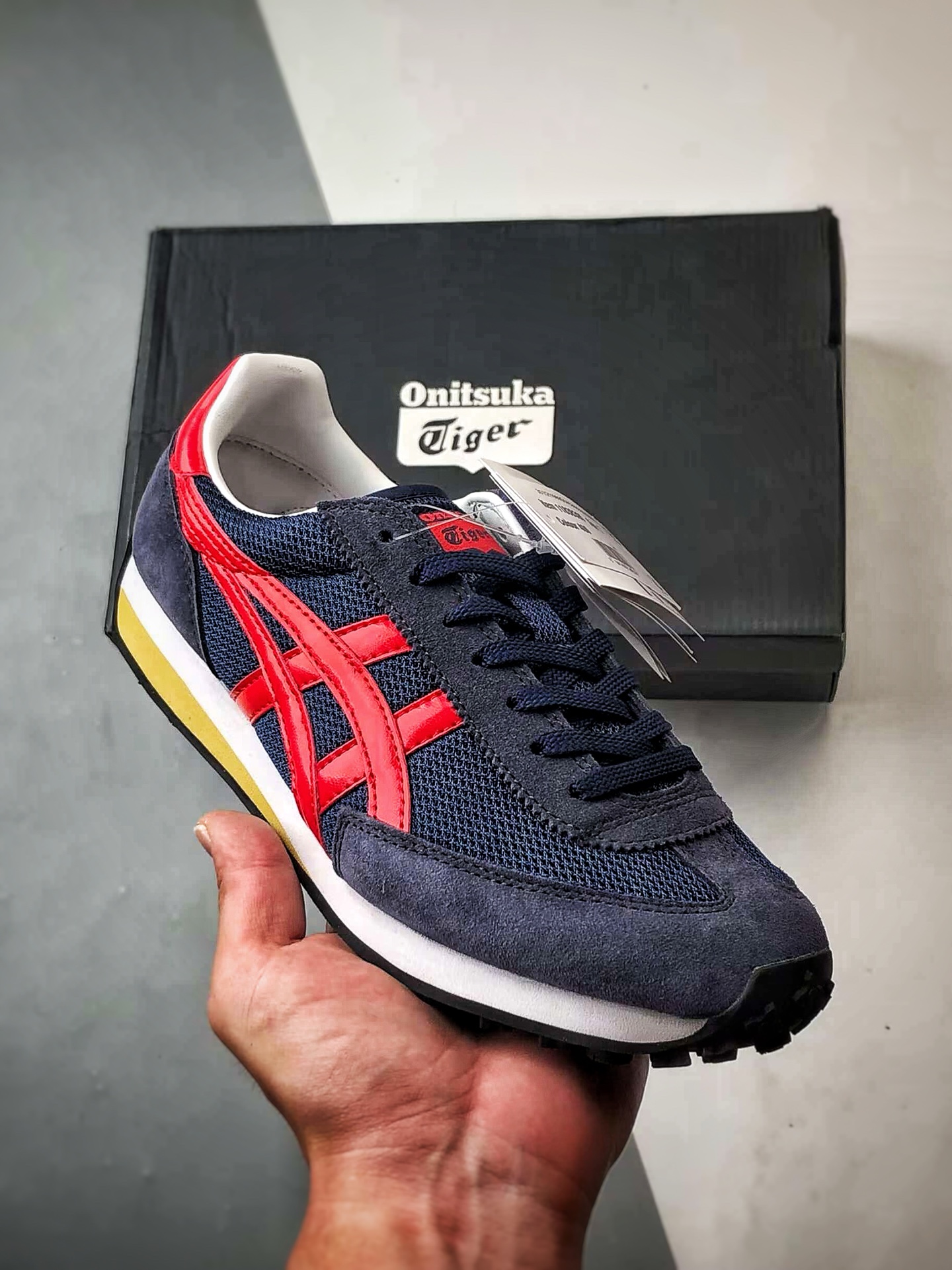 170 Onitsuka Tiger鬼冢虎 Edr 78 深蓝红 潮流缓震舒适生活休闲鞋 1183B395-400