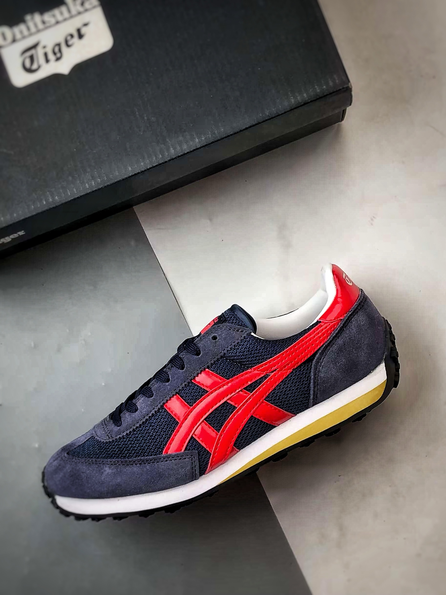 170 Onitsuka Tiger鬼冢虎 Edr 78 深蓝红 潮流缓震舒适生活休闲鞋 1183B395-400