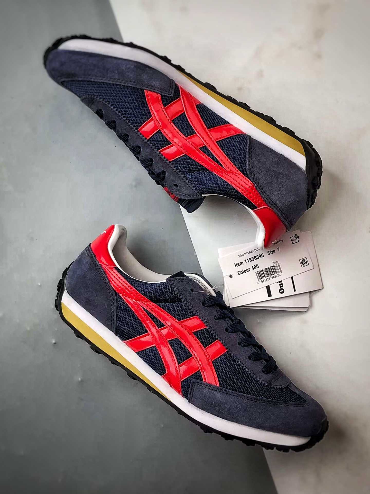 170 Onitsuka Tiger鬼冢虎 Edr 78 深蓝红 潮流缓震舒适生活休闲鞋 1183B395-400