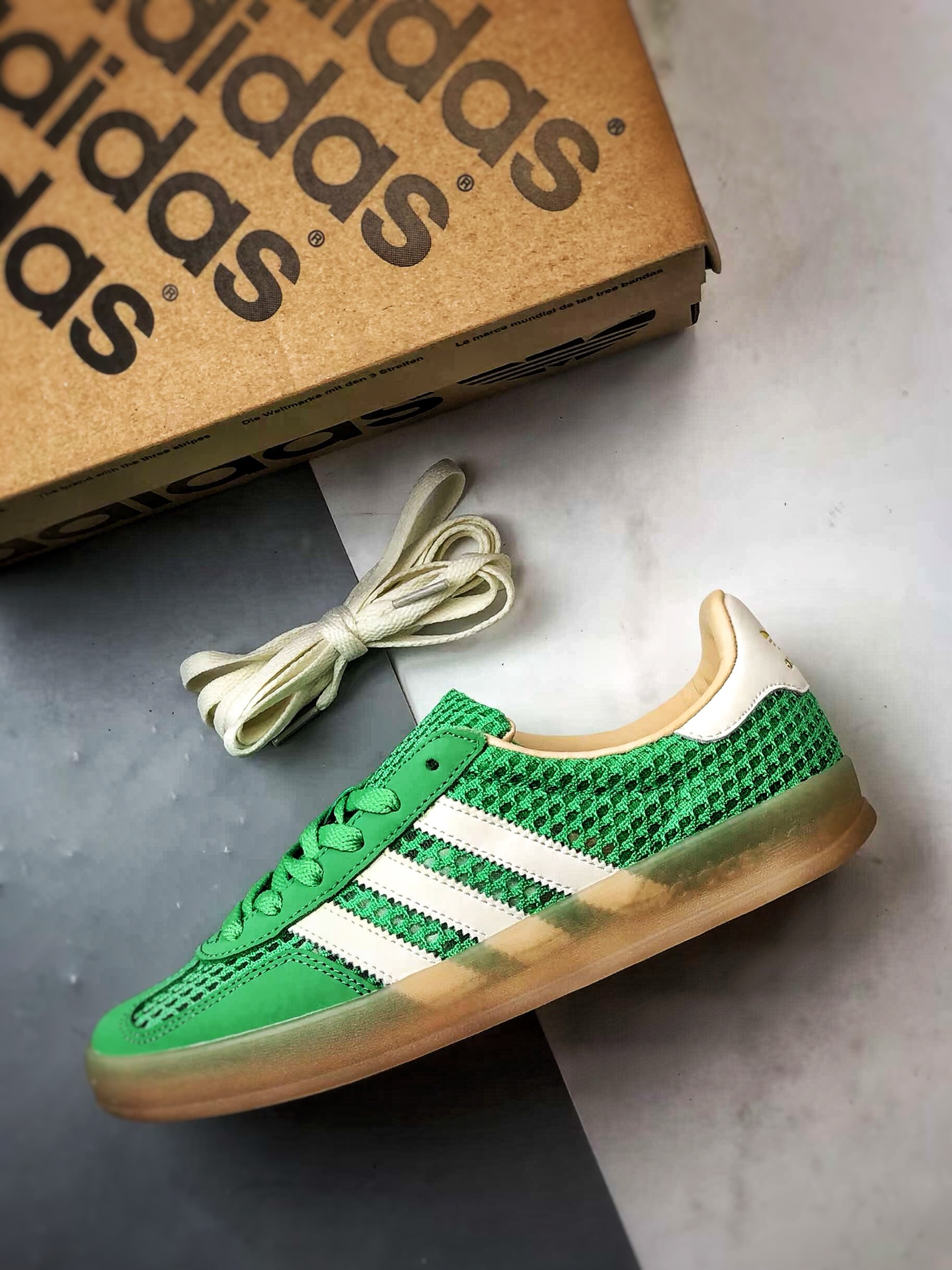 200 AD Originals Gazelle Indoor 绿色 三叶草复古休闲运动板鞋 JH5417