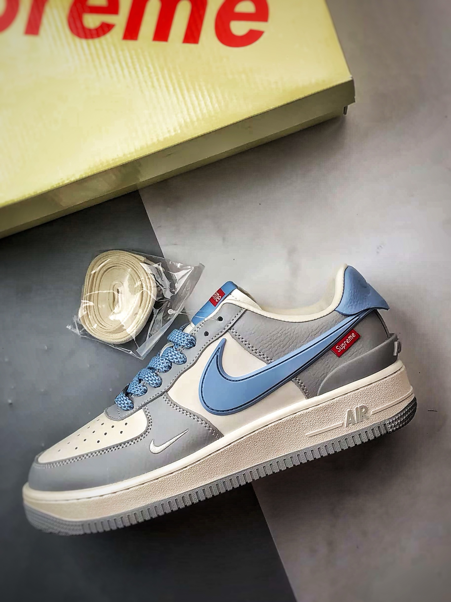 280 Sup x Air Force 1 Low 米灰蓝大钩 XS3464-577