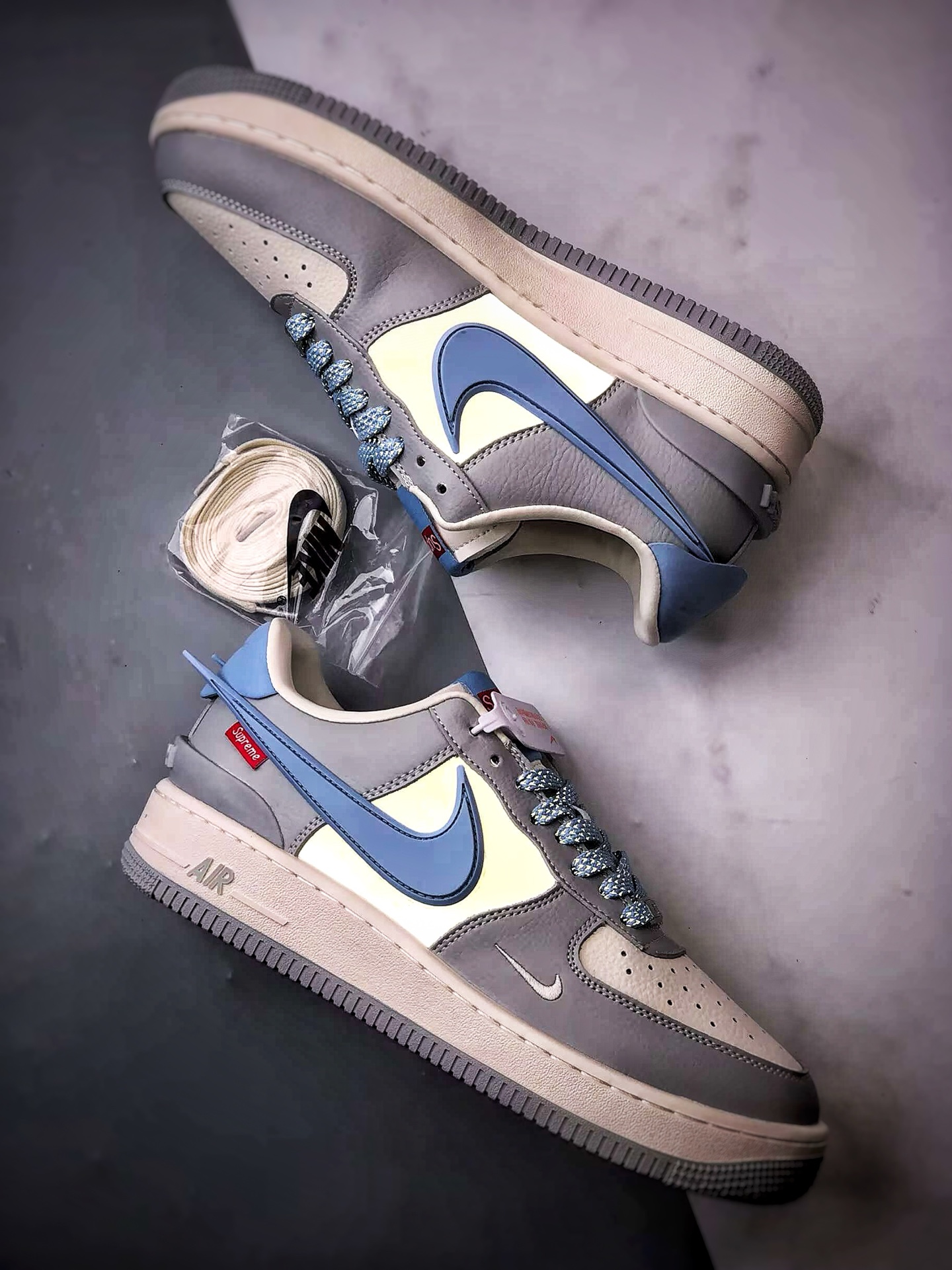 280 Sup x Air Force 1 Low 米灰蓝大钩 XS3464-577