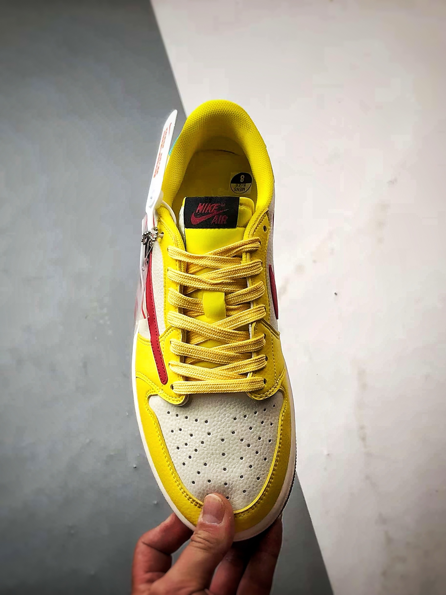 300 Air Jordan 1 Low OG ”高端定制” 米黄红倒钩 DN6901-091
