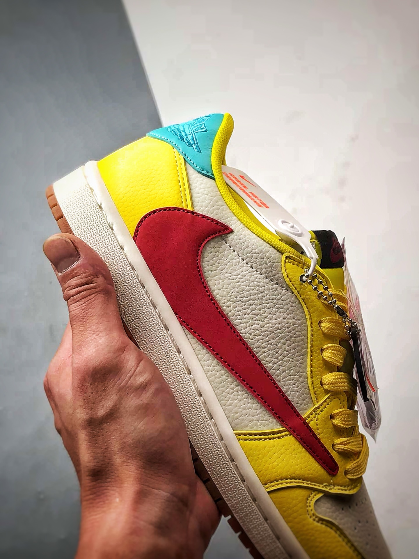 300 Air Jordan 1 Low OG ”高端定制” 米黄红倒钩 DN6901-091