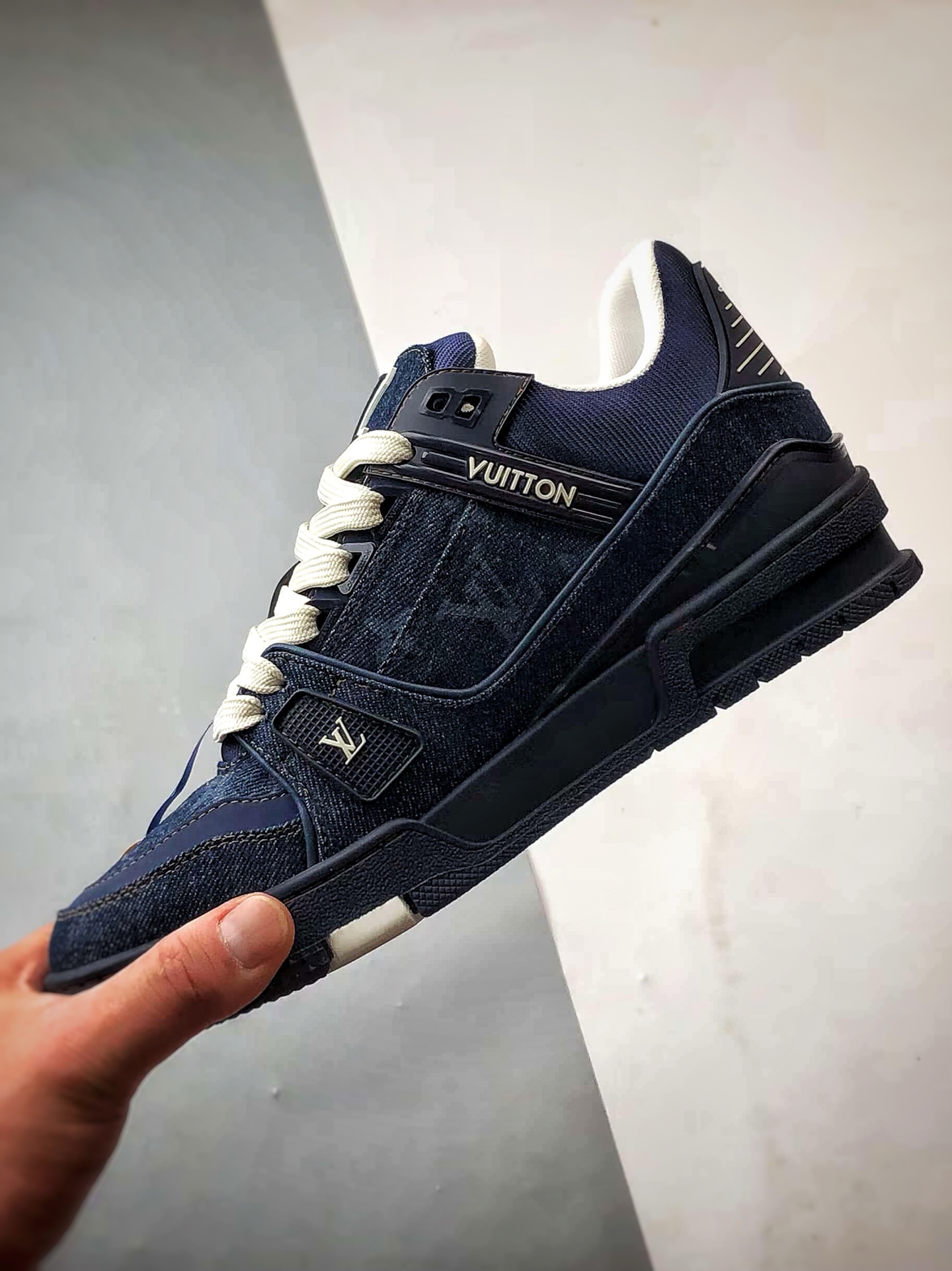 600 驴牌 Trainer 系列板鞋 海军蓝牛仔