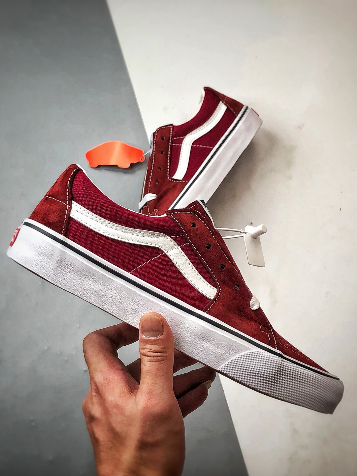 140 Vans SK8-Low 酒红 全新一代 低帮休闲硫化帆布鞋 VN0A4UUK5U7