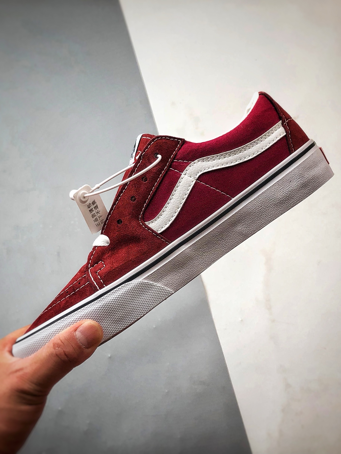 140 Vans SK8-Low 酒红 全新一代 低帮休闲硫化帆布鞋 VN0A4UUK5U7