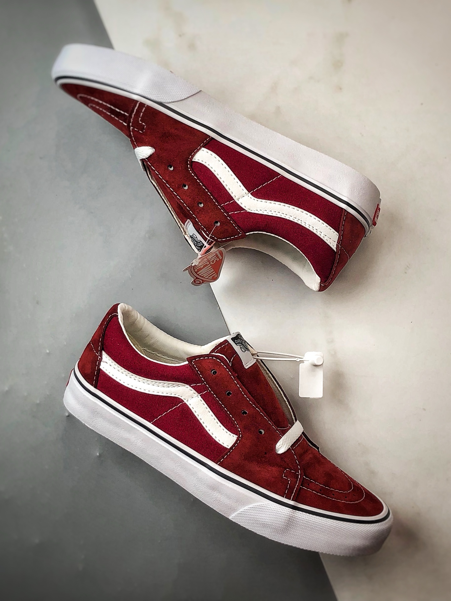 140 Vans SK8-Low 酒红 全新一代 低帮休闲硫化帆布鞋 VN0A4UUK5U7