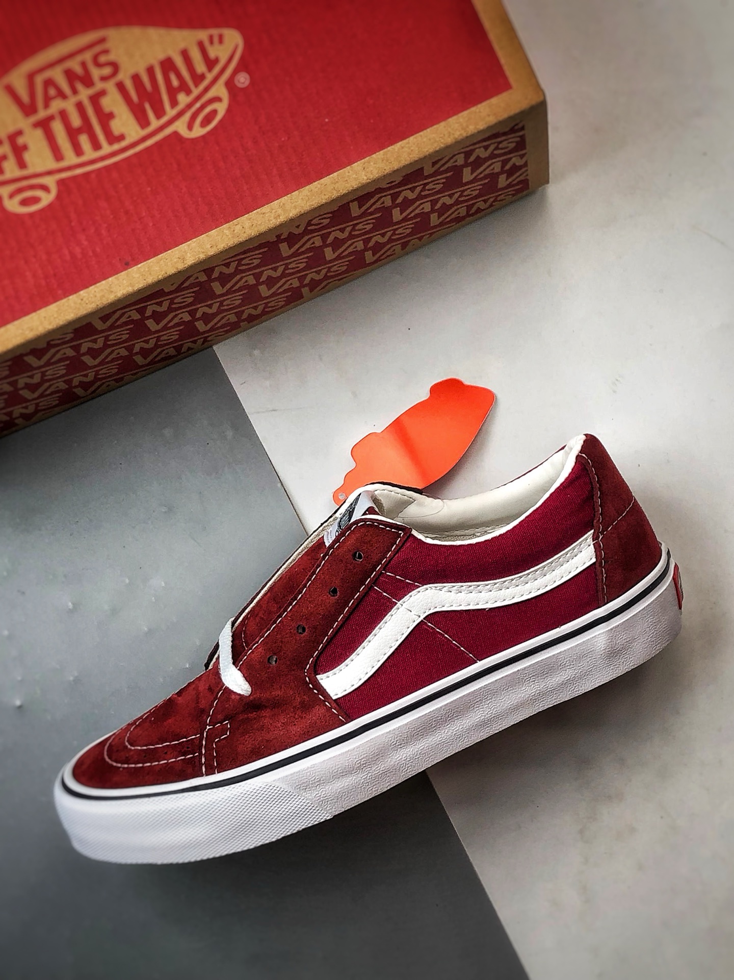 140 Vans SK8-Low 酒红 全新一代 低帮休闲硫化帆布鞋 VN0A4UUK5U7